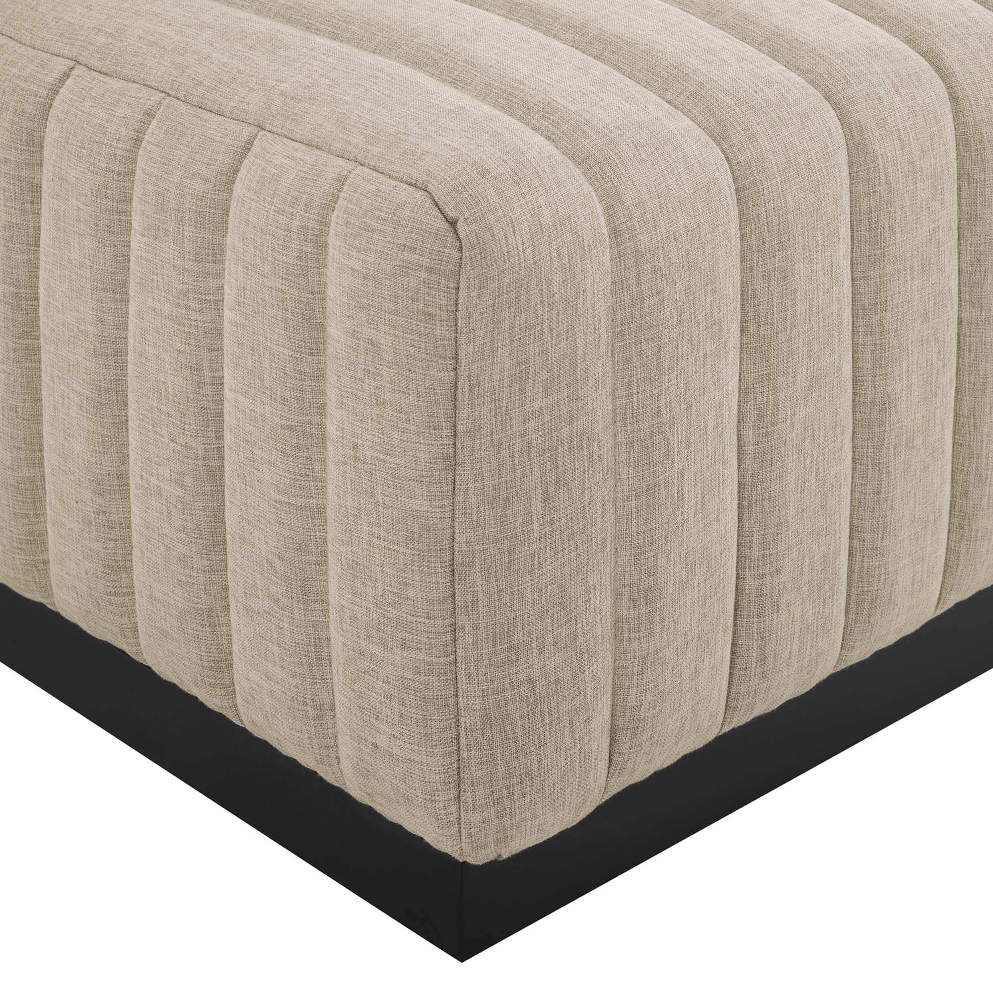 Conjure Channel Tufted Upholstered Fabric Ottoman by Modway - Best Buy Furniture