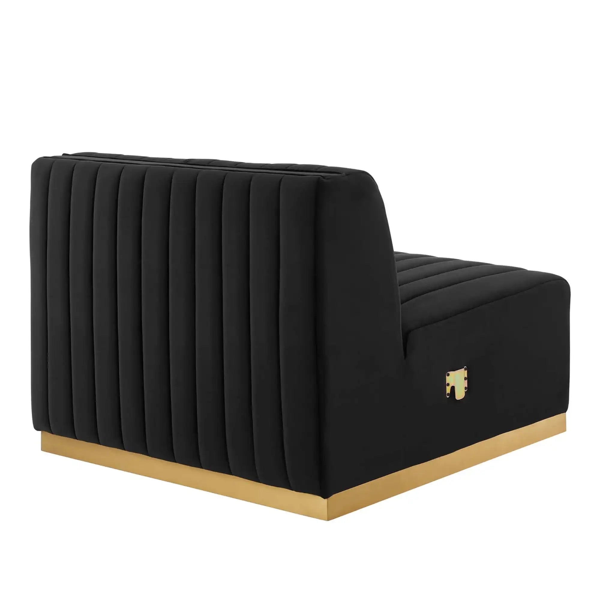 Conjure Channel Tufted Performance Velvet Armless Chair by Modway - Best Buy Furniture