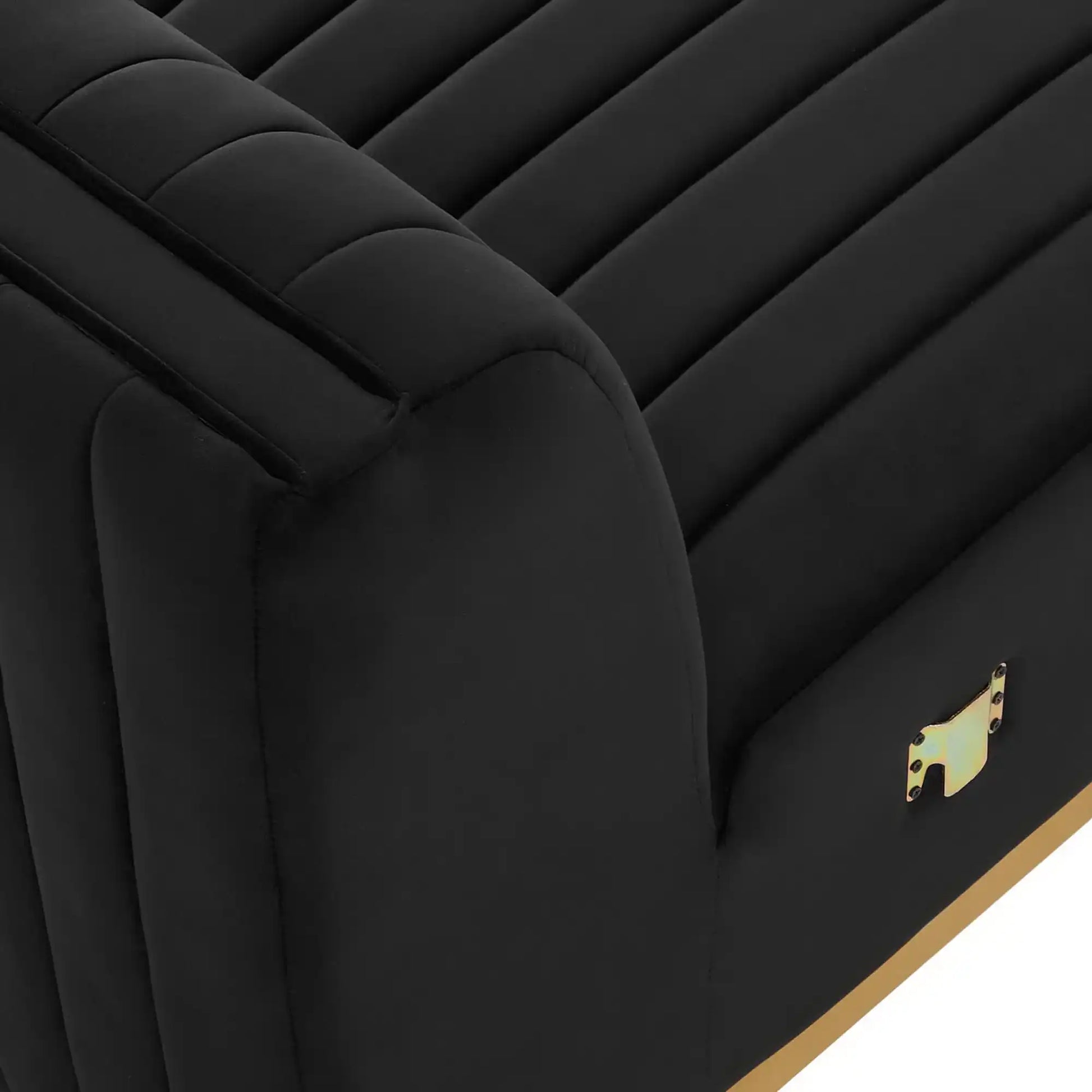Conjure Channel Tufted Performance Velvet Armless Chair by Modway - Best Buy Furniture