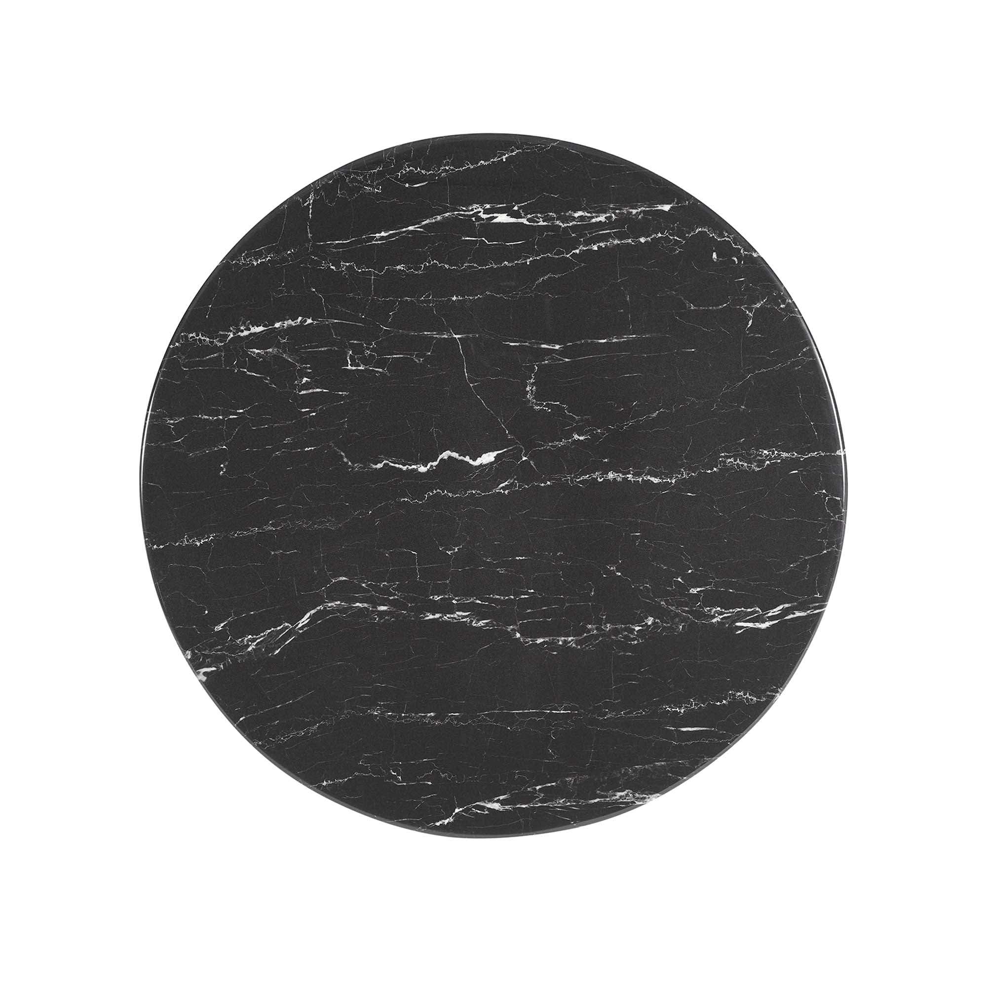 Lippa 28" Round Faux Marble Bar Table by Modway - Best Buy Furniture