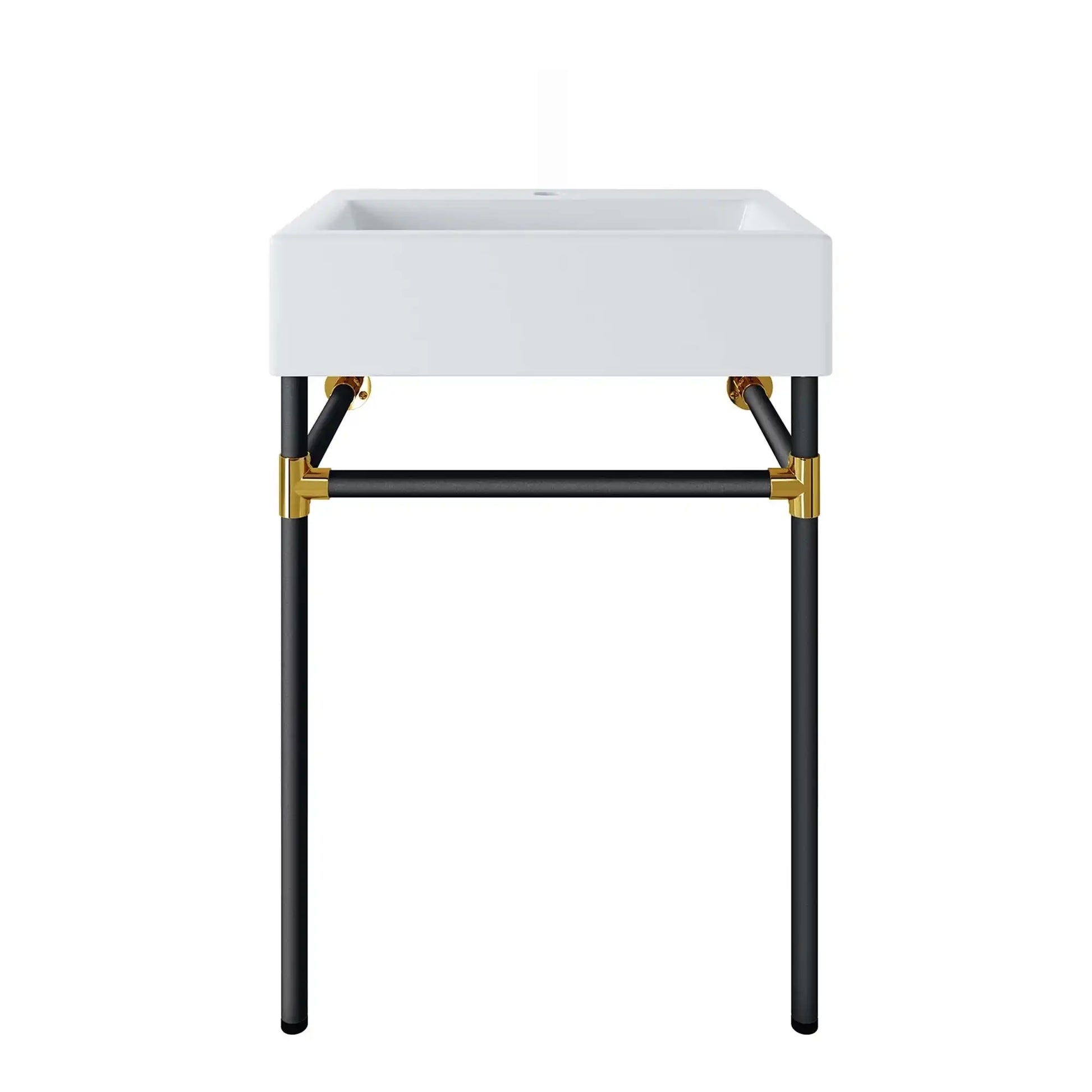 Redeem 24" Wall-Mount Black Stainless Steel Bathroom Vanity by Modway - Best Buy Furniture