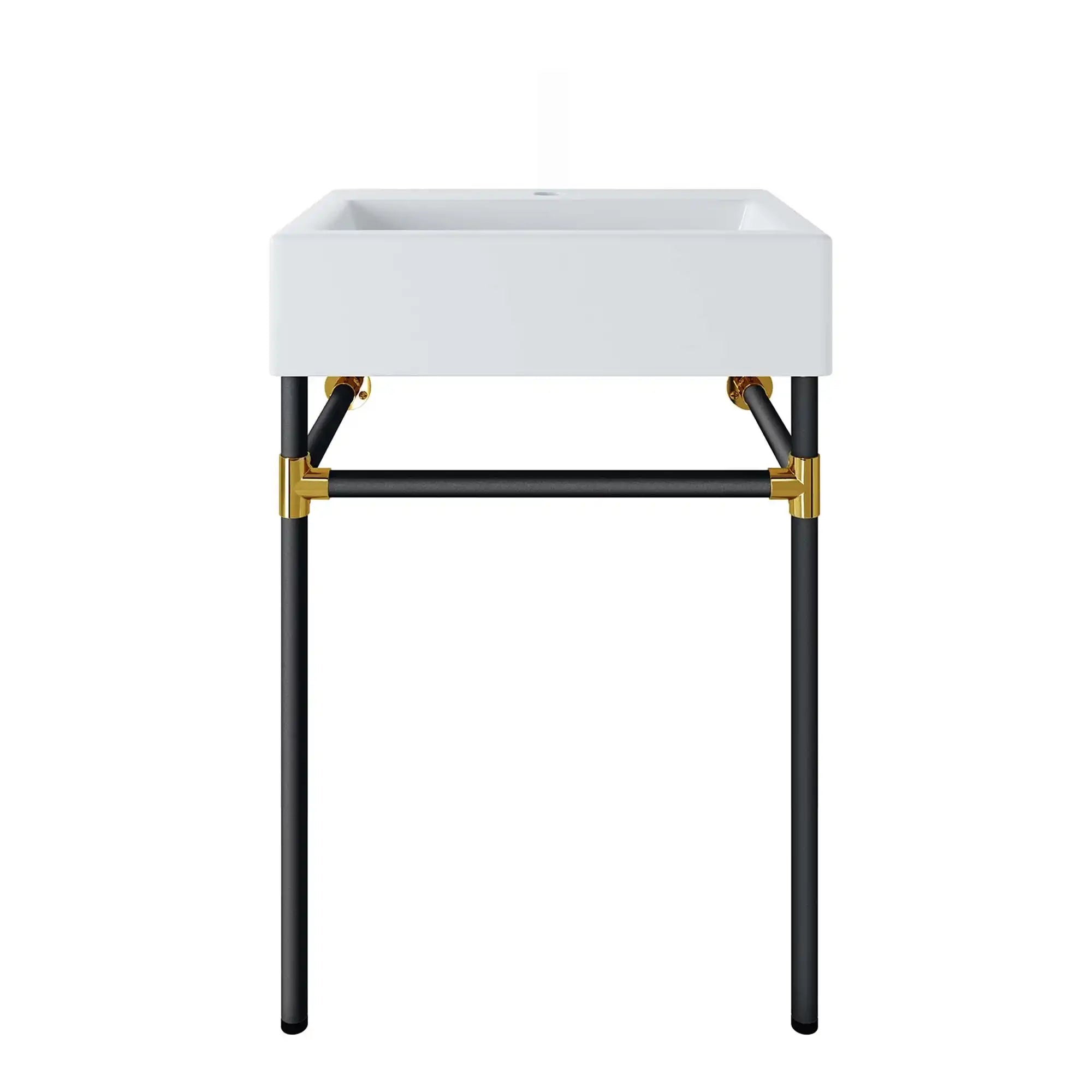 Redeem 24" Wall-Mount Black Stainless Steel Bathroom Vanity by Modway - Best Buy Furniture