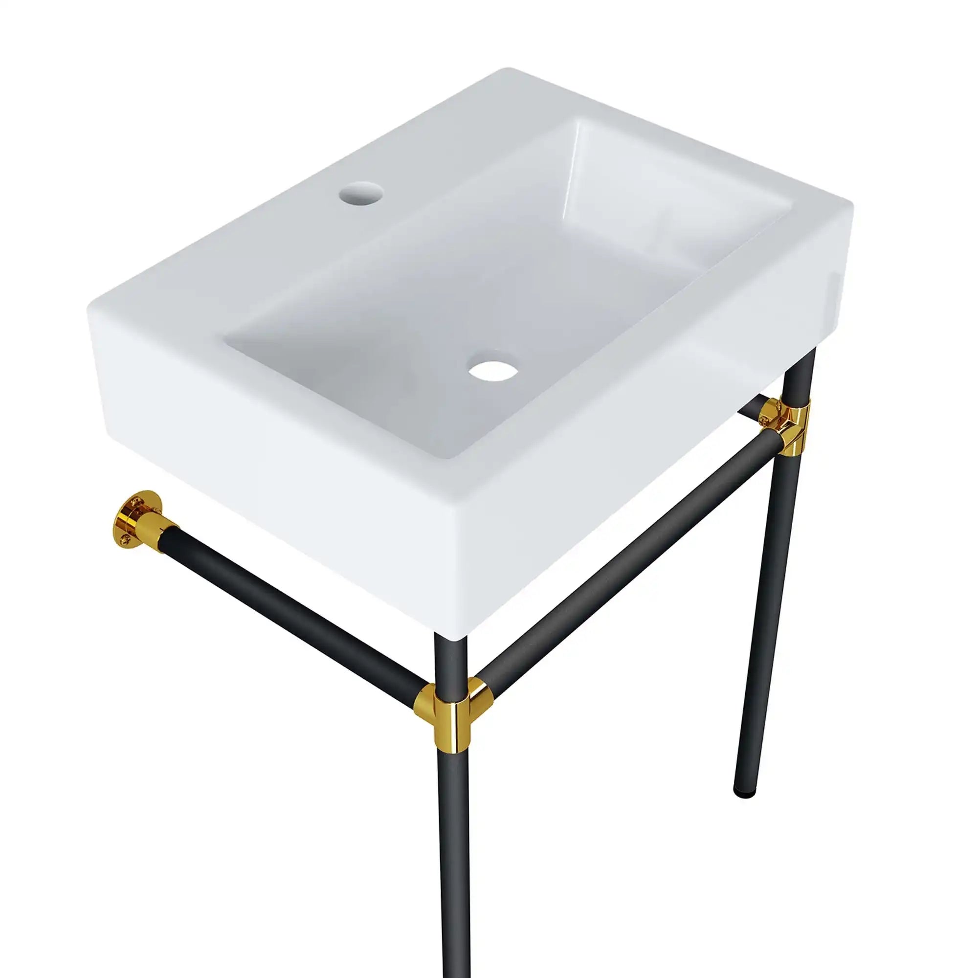 Redeem 24" Wall-Mount Black Stainless Steel Bathroom Vanity by Modway - Best Buy Furniture