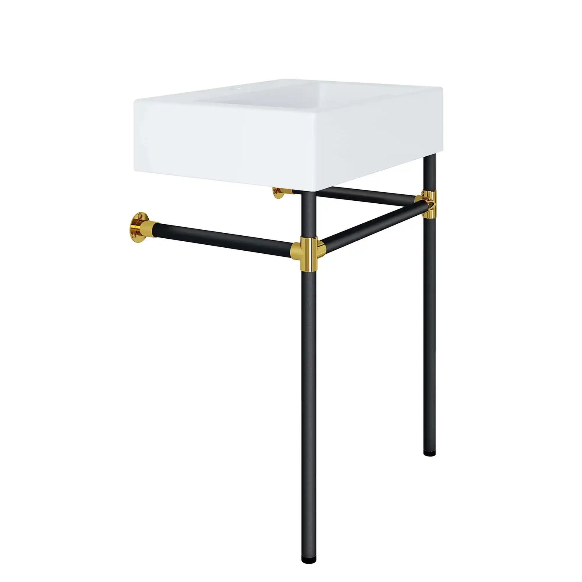 Redeem 24" Wall-Mount Black Stainless Steel Bathroom Vanity by Modway - Best Buy Furniture