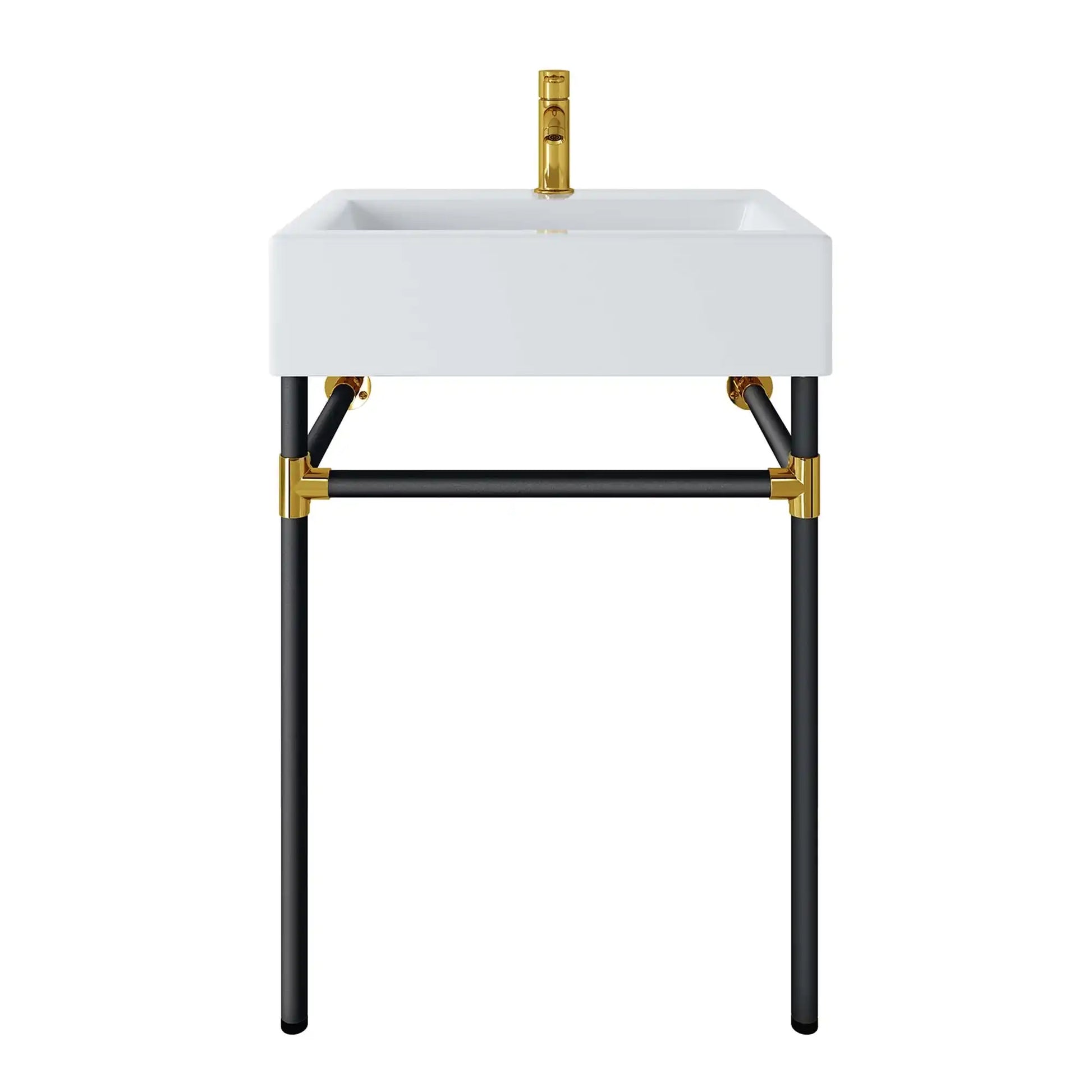 Redeem 24" Wall-Mount Black Stainless Steel Bathroom Vanity by Modway - Best Buy Furniture