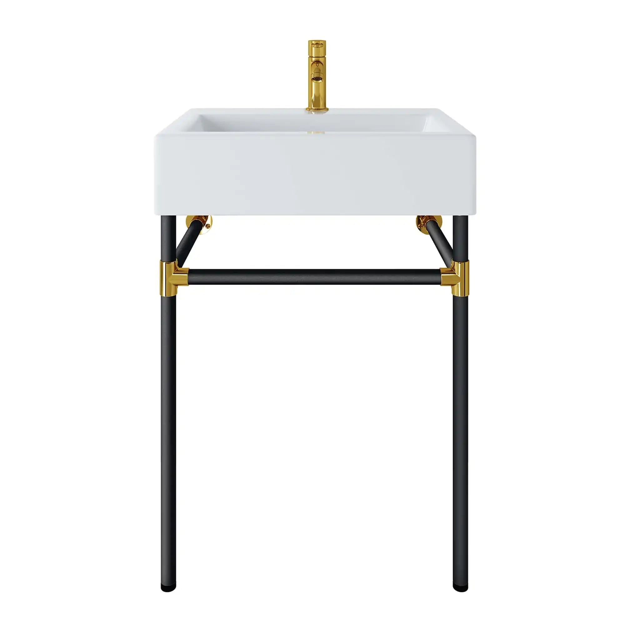 Redeem 24" Wall-Mount Black Stainless Steel Bathroom Vanity by Modway - Best Buy Furniture