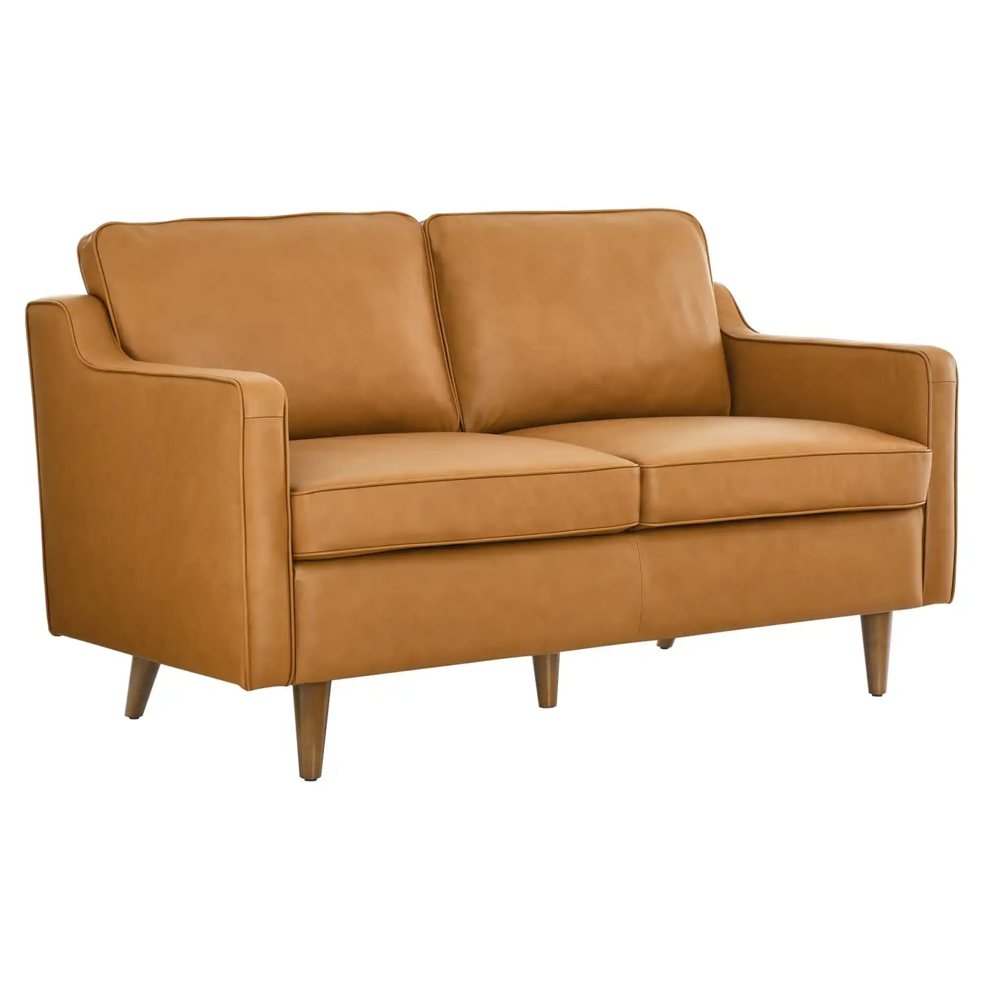 Impart Genuine Leather Loveseat by Modway - Best Buy Furniture
