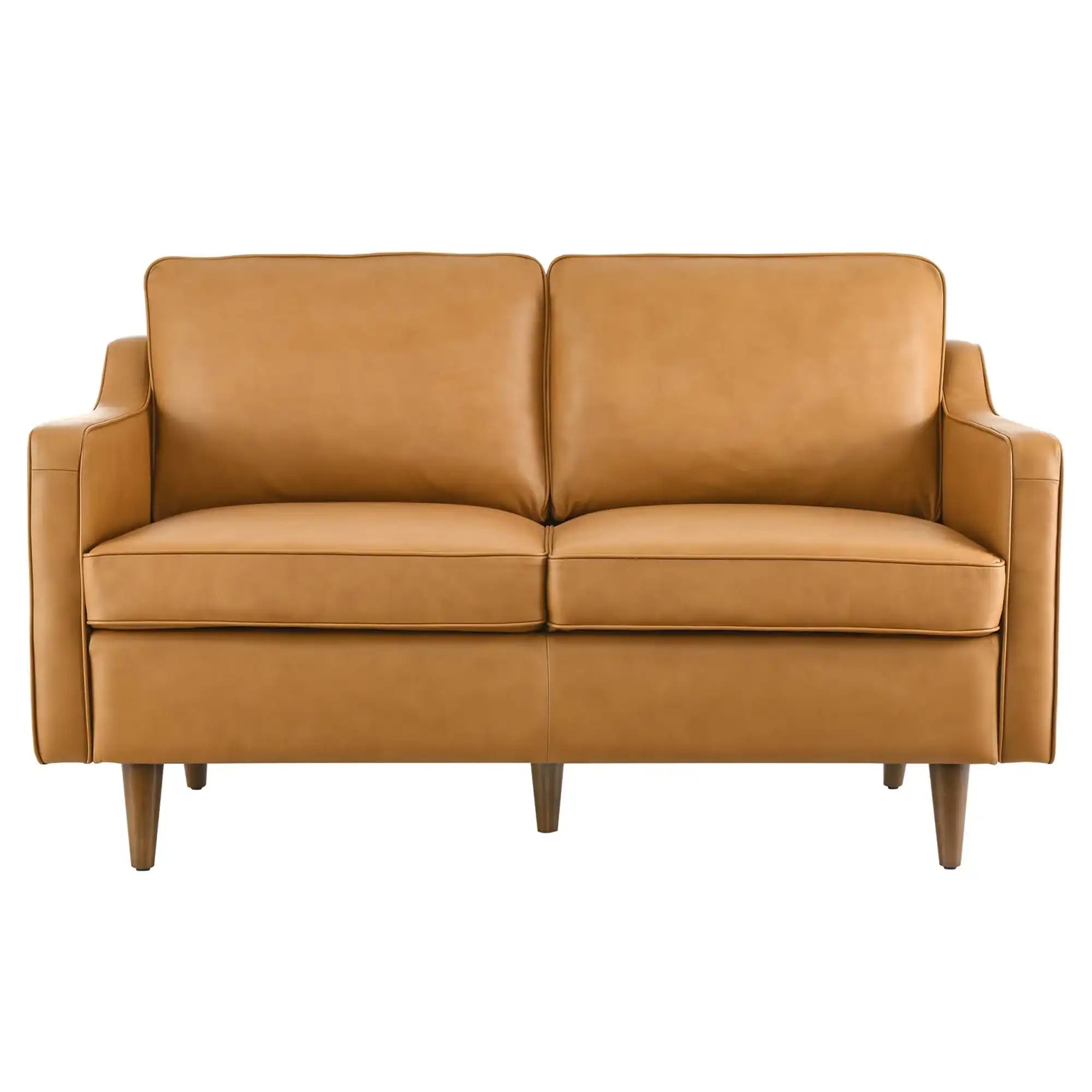 Impart Genuine Leather Loveseat by Modway - Best Buy Furniture