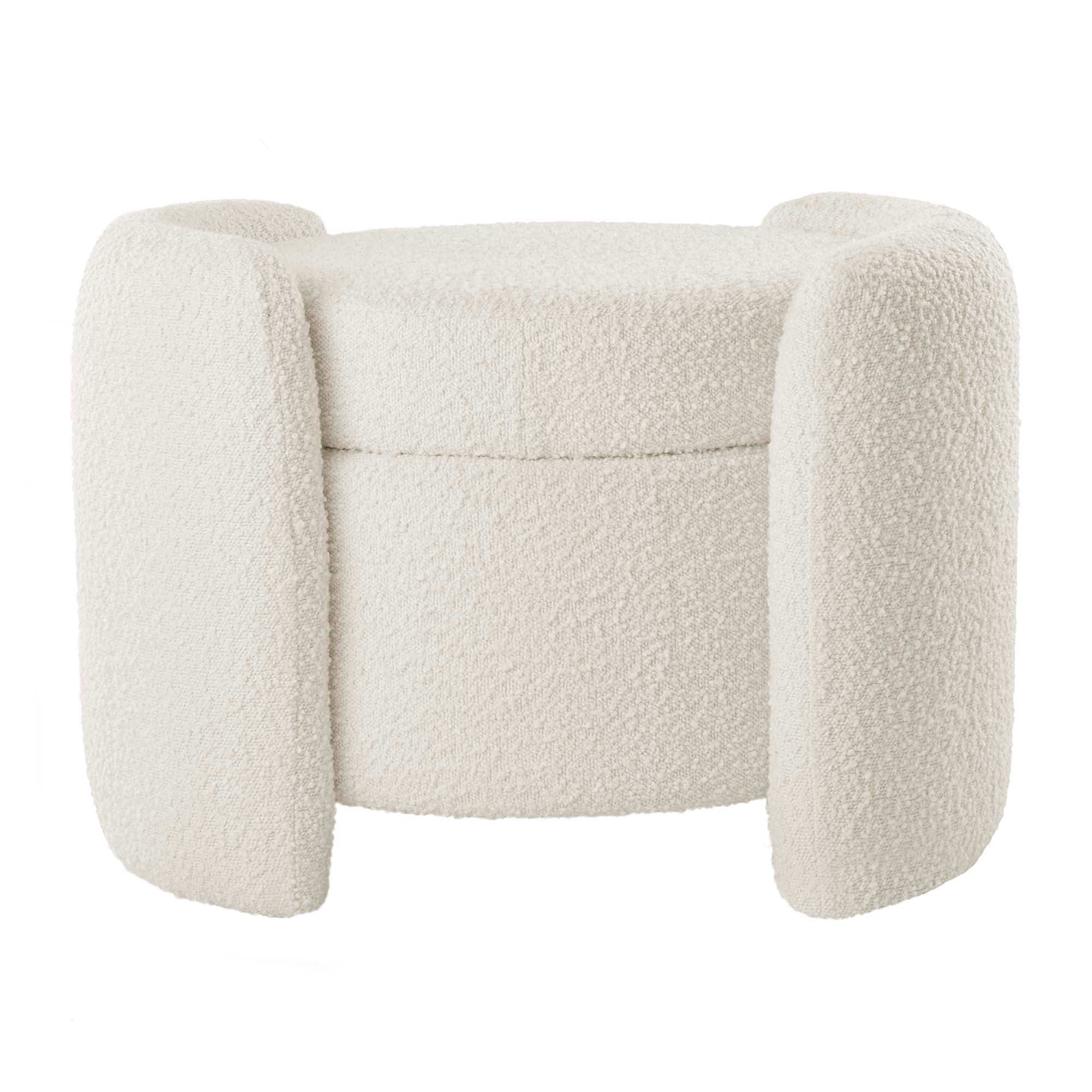 Nebula Boucle Upholstered Ottoman by Modway - Best Buy Furniture