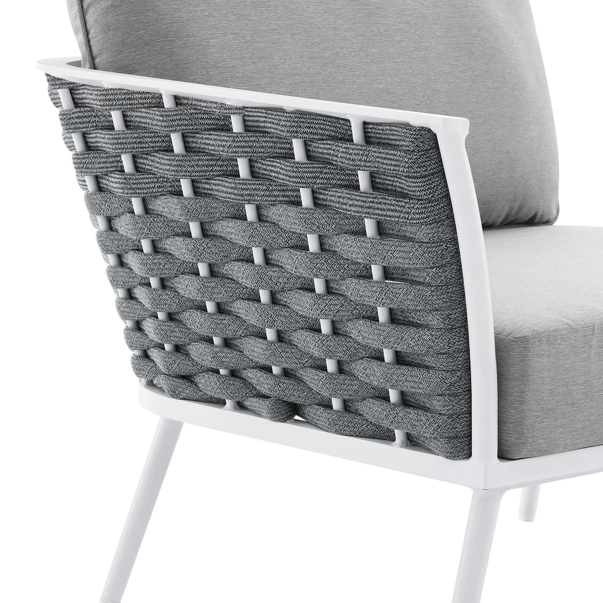 Stance Outdoor Patio Aluminum Left-Facing Armchair by Modway - Best Buy Furniture