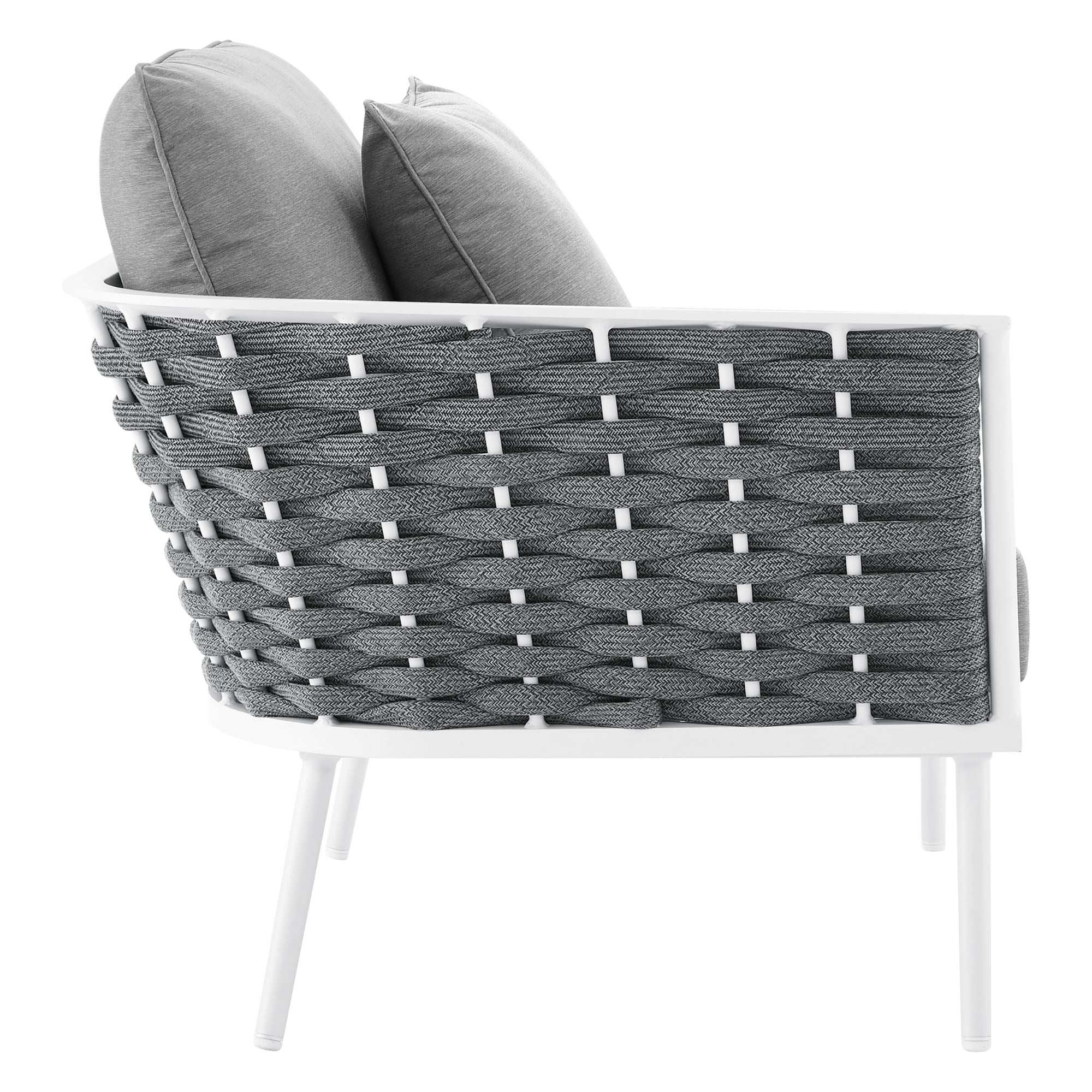Stance Outdoor Patio Aluminum Left-Facing Armchair by Modway - Best Buy Furniture