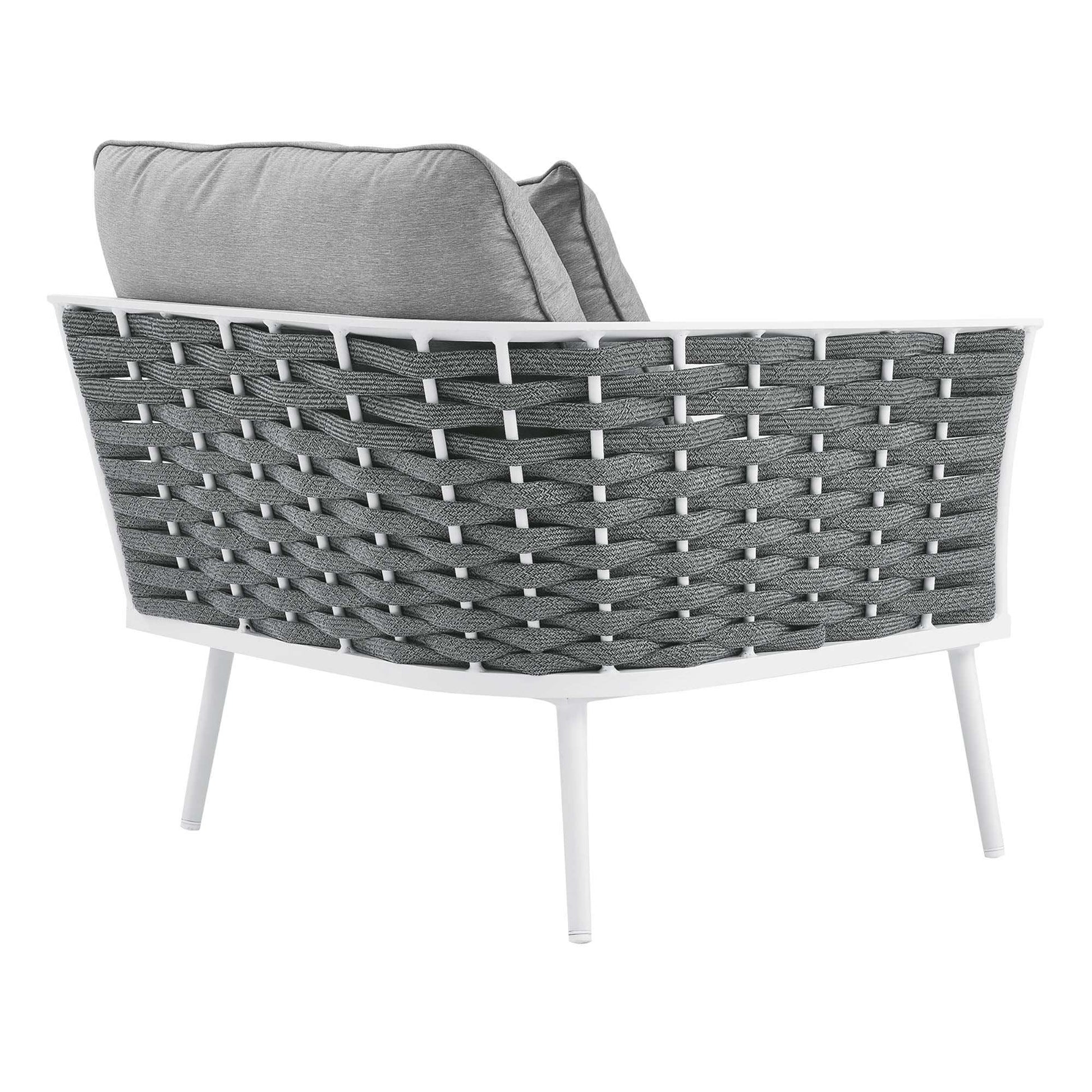 Stance Outdoor Patio Aluminum Left-Facing Armchair by Modway - Best Buy Furniture