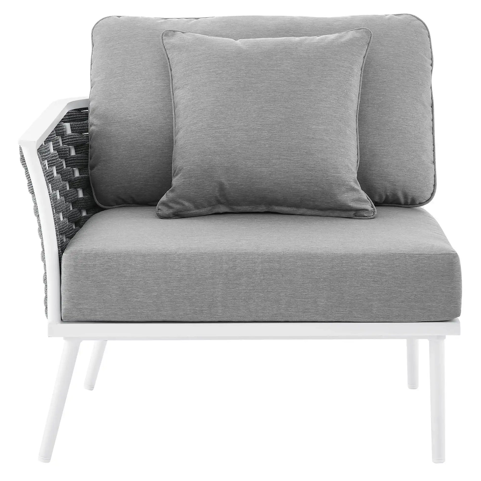 Stance Outdoor Patio Aluminum Left-Facing Armchair by Modway - Best Buy Furniture