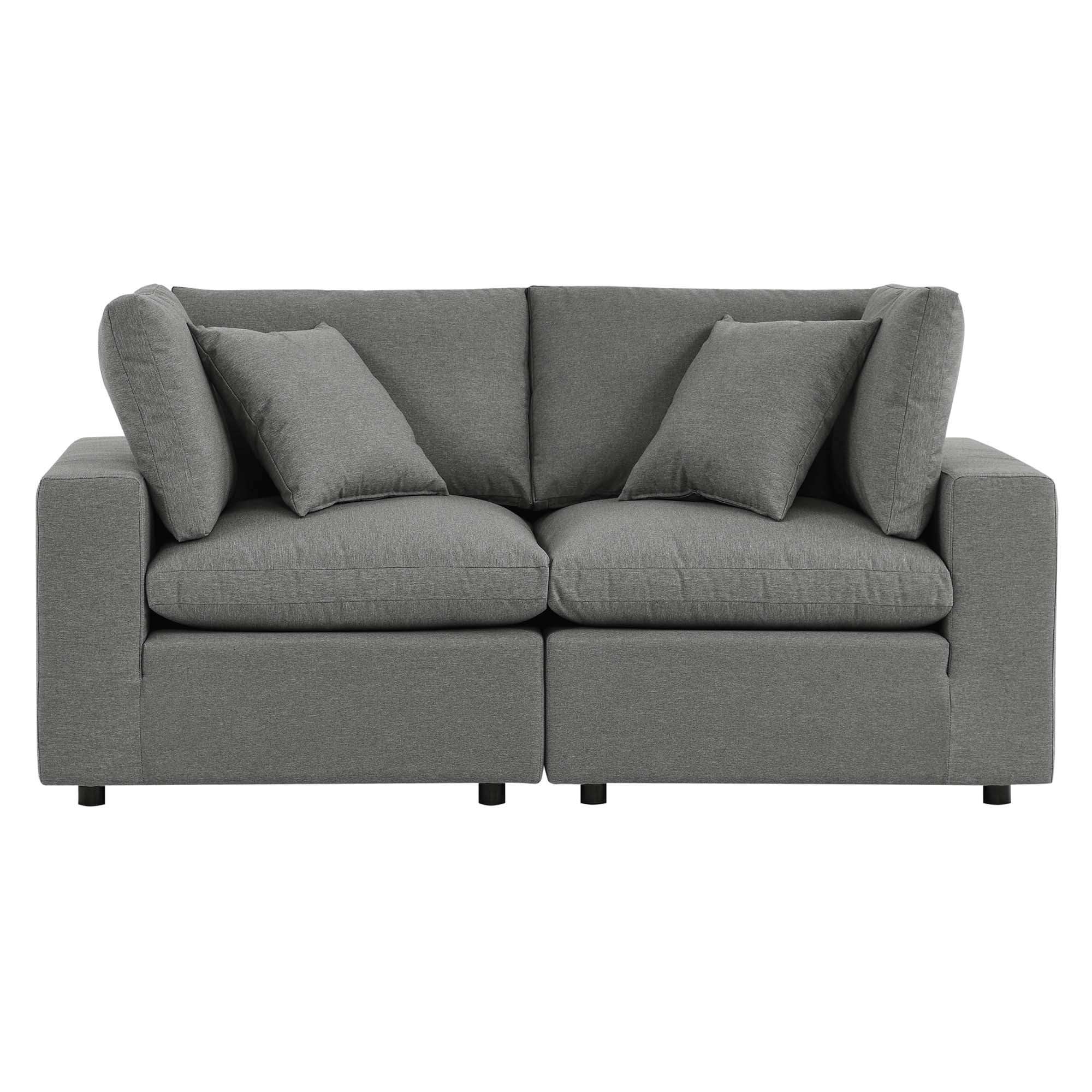 Commix Overstuffed Outdoor Patio Loveseat by Modway - Best Buy Furniture