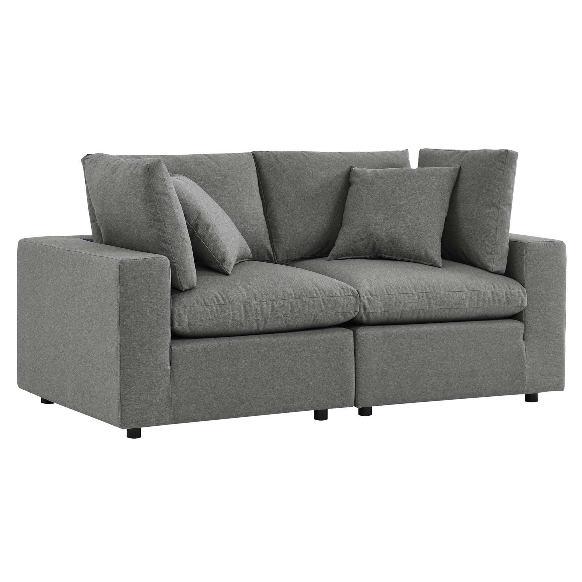 Commix Overstuffed Outdoor Patio Loveseat by Modway - Best Buy Furniture