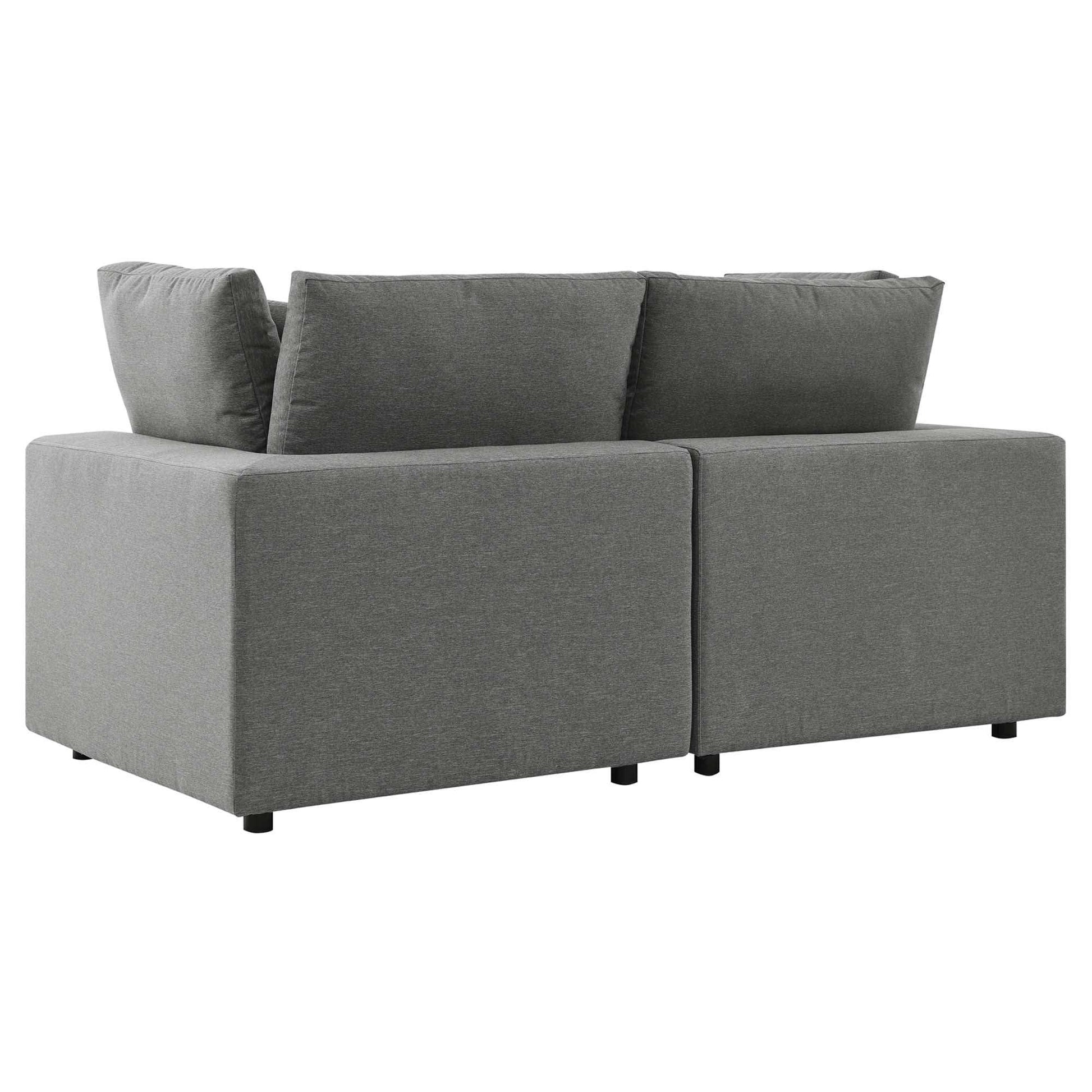 Commix Overstuffed Outdoor Patio Loveseat by Modway - Best Buy Furniture