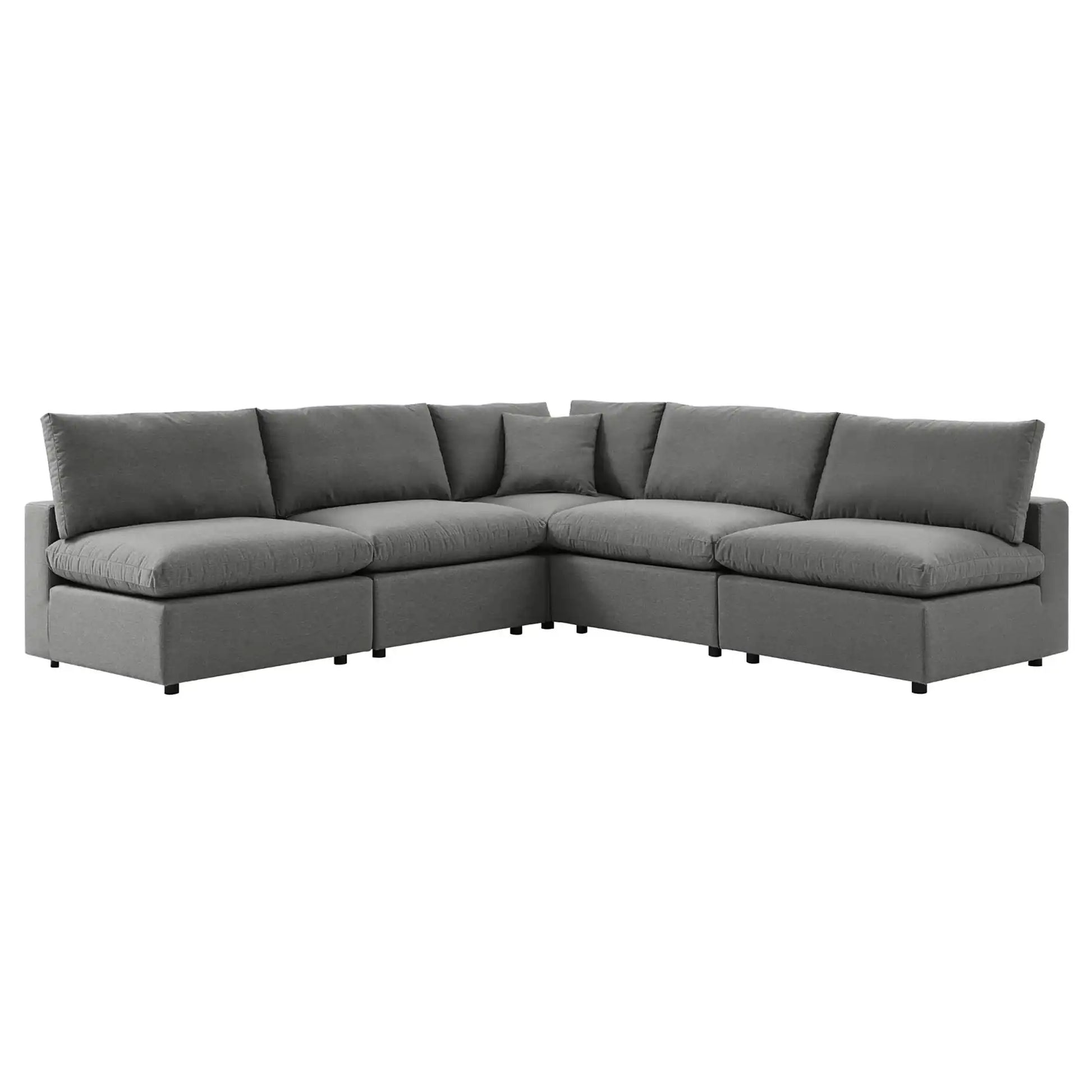 Commix 5-Piece Outdoor Patio Sectional Sofa by Modway - Best Buy Furniture