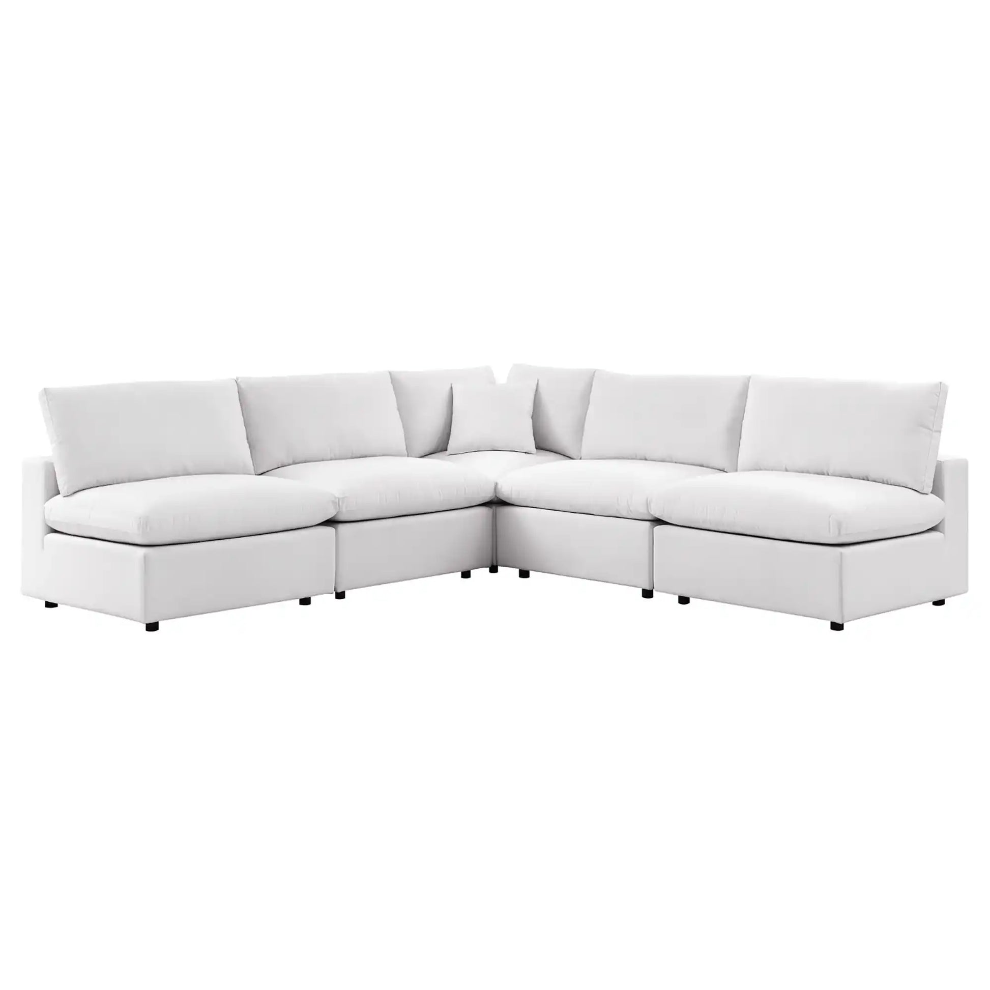 Commix 5-Piece Outdoor Patio Sectional Sofa by Modway - Best Buy Furniture