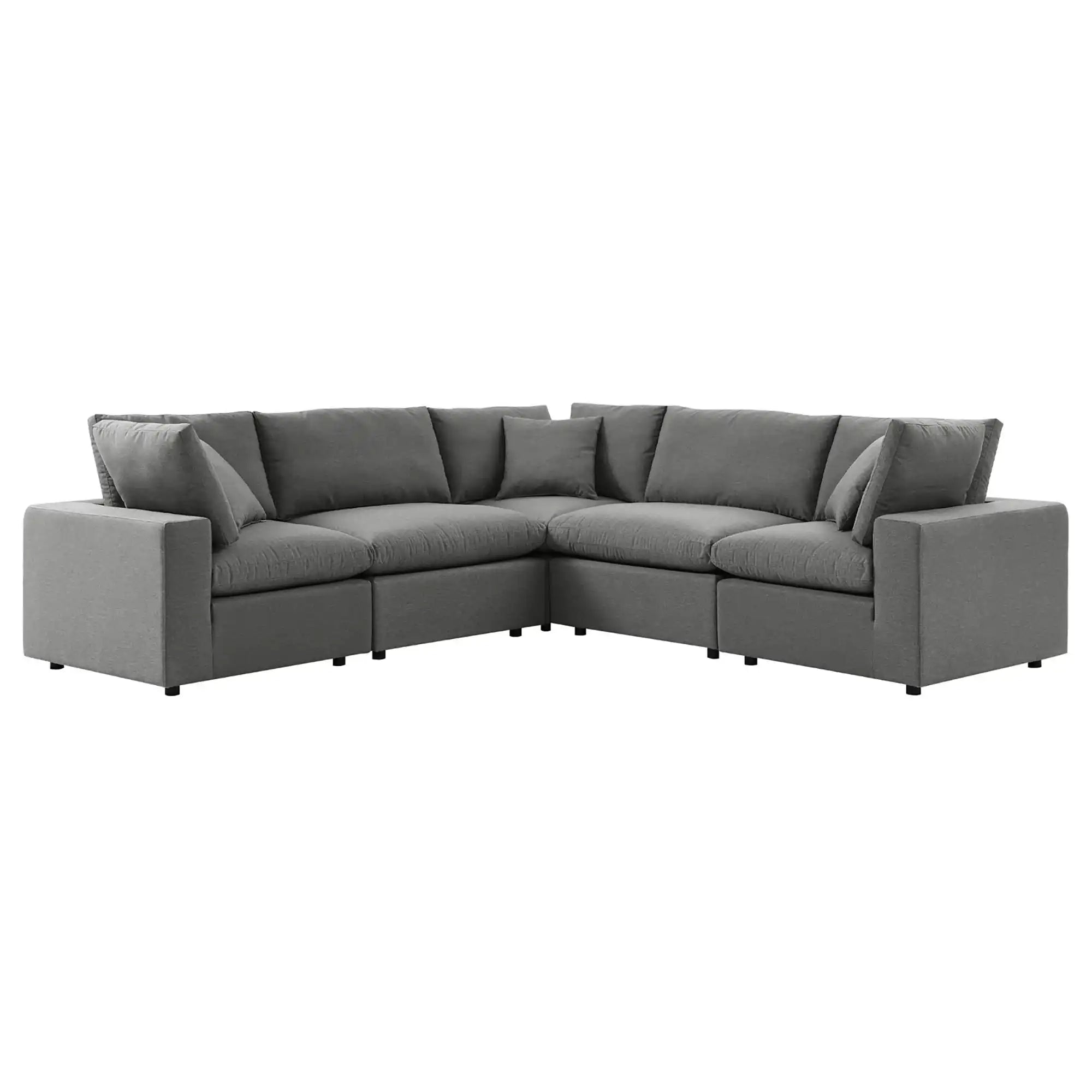 Commix 5-Piece Outdoor Patio Sectional Sofa by Modway - Best Buy Furniture