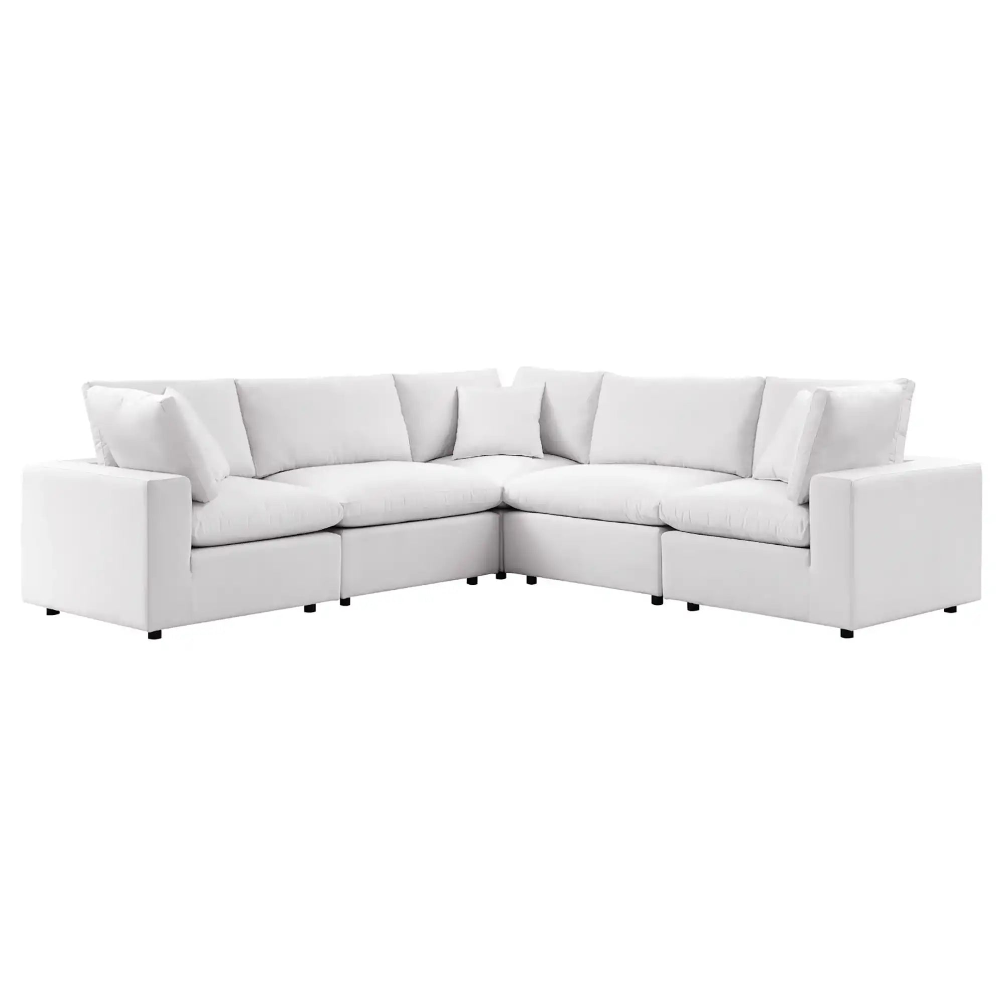 Commix 5-Piece Outdoor Patio Sectional Sofa by Modway - Best Buy Furniture