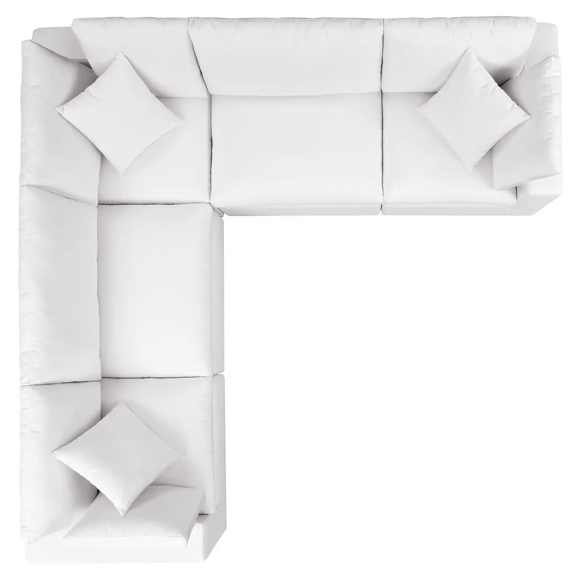 Commix 5-Piece Outdoor Patio Sectional Sofa by Modway - Best Buy Furniture
