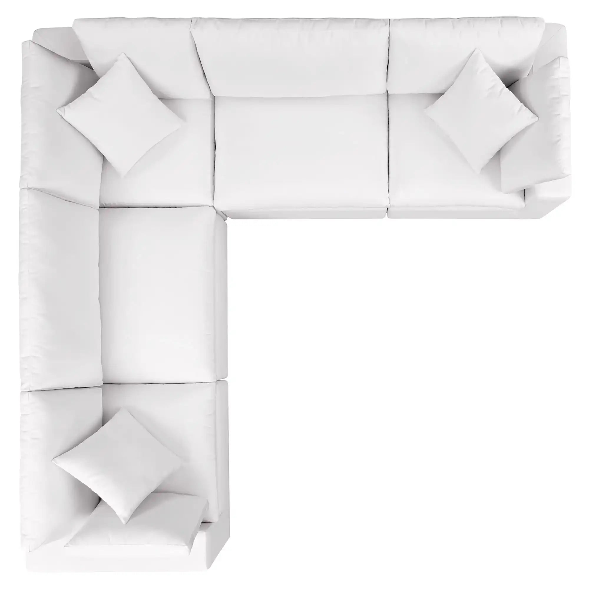 Commix 5-Piece Outdoor Patio Sectional Sofa by Modway - Best Buy Furniture