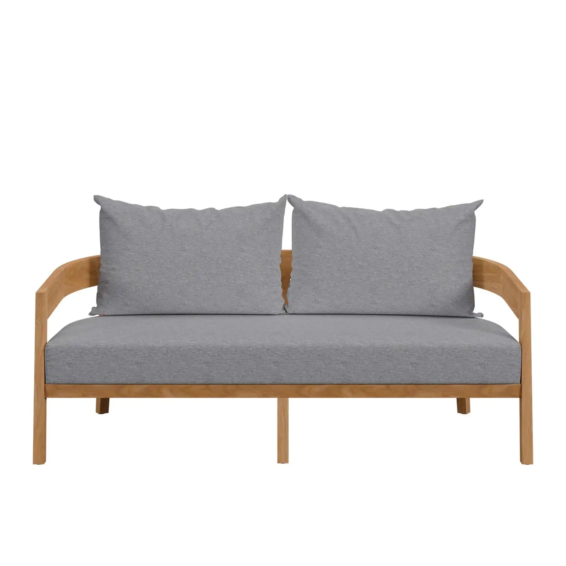Brisbane Teak Wood Outdoor Patio Loveseat by Modway - Best Buy Furniture