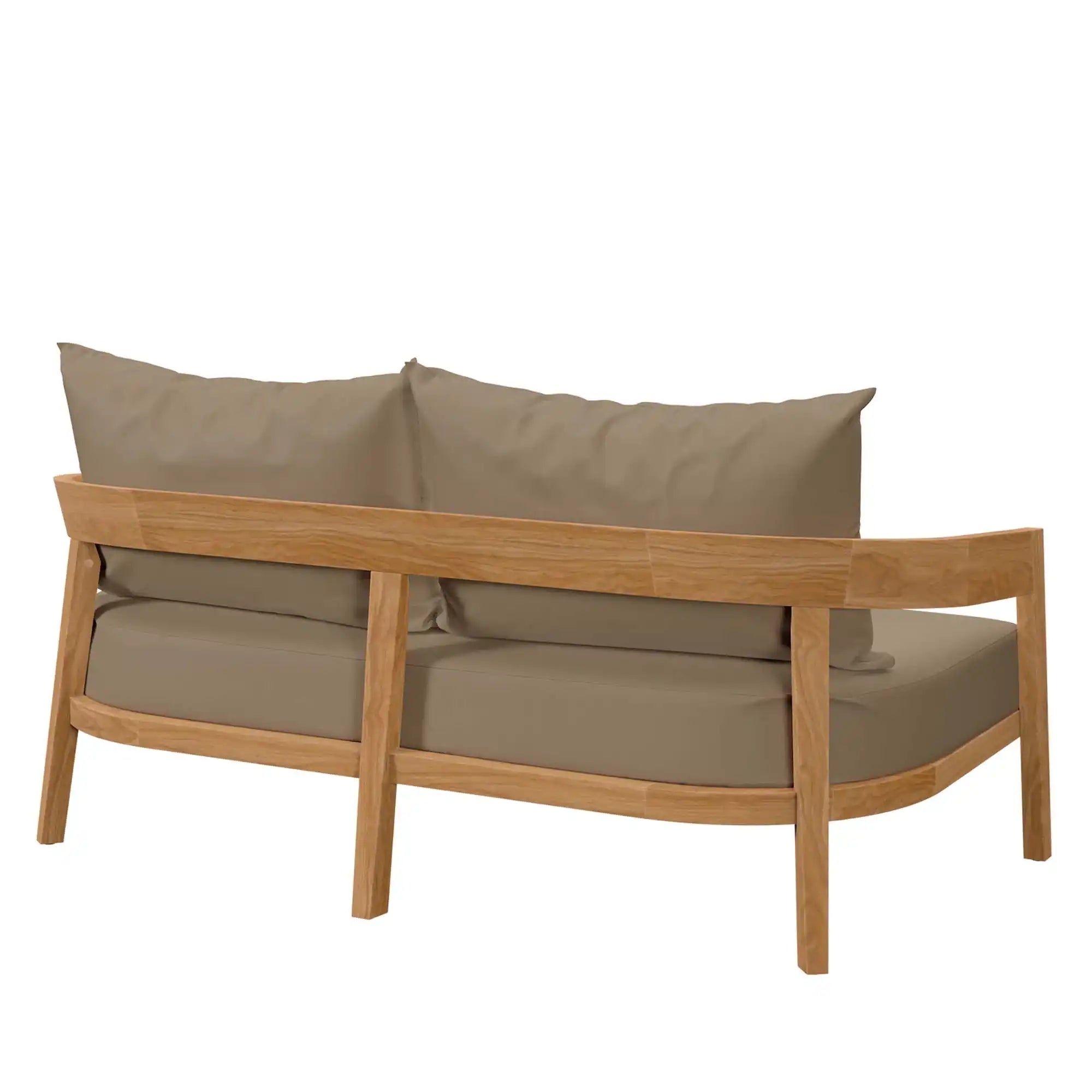 Brisbane Teak Wood Outdoor Patio Loveseat by Modway - Best Buy Furniture
