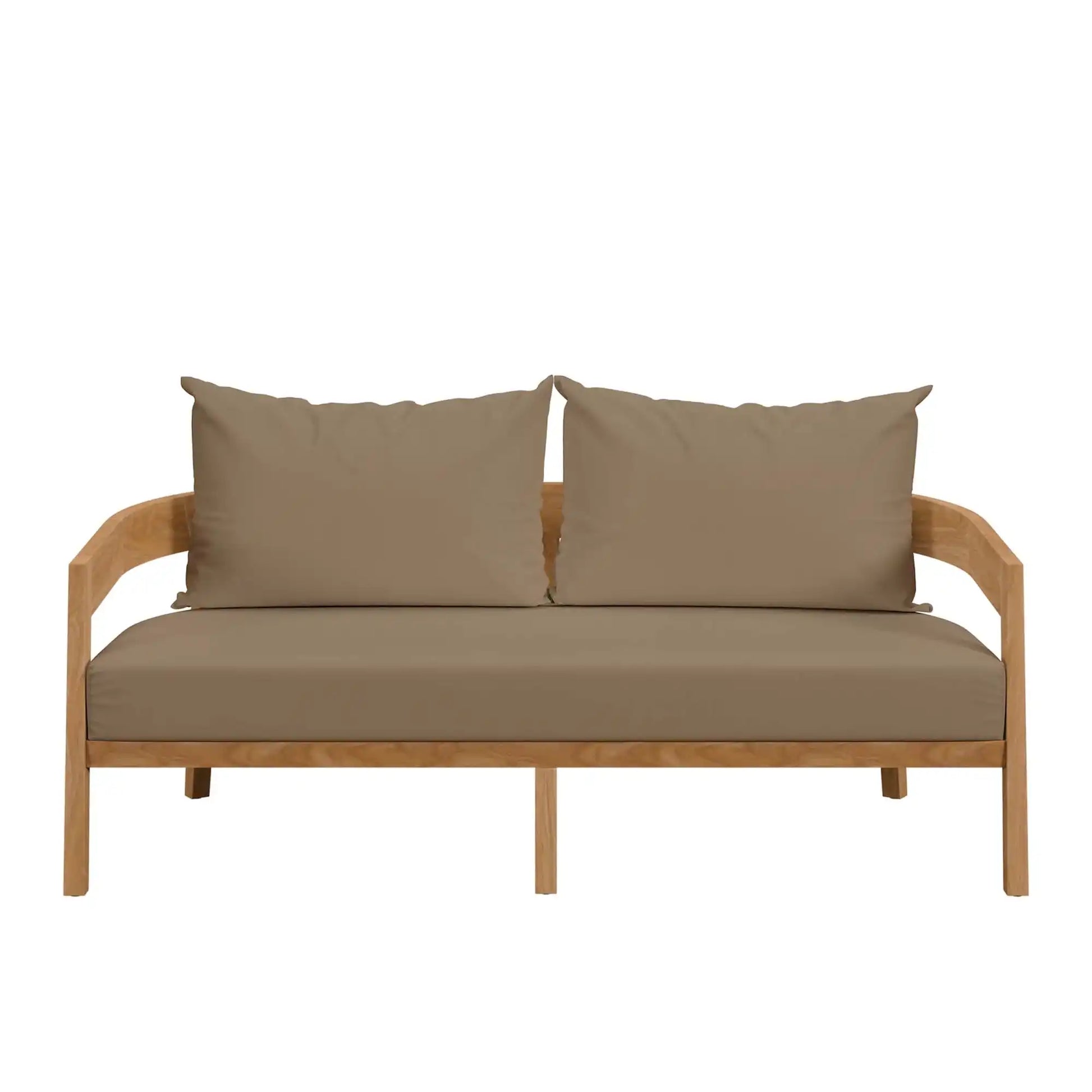 Brisbane Teak Wood Outdoor Patio Loveseat by Modway - Best Buy Furniture