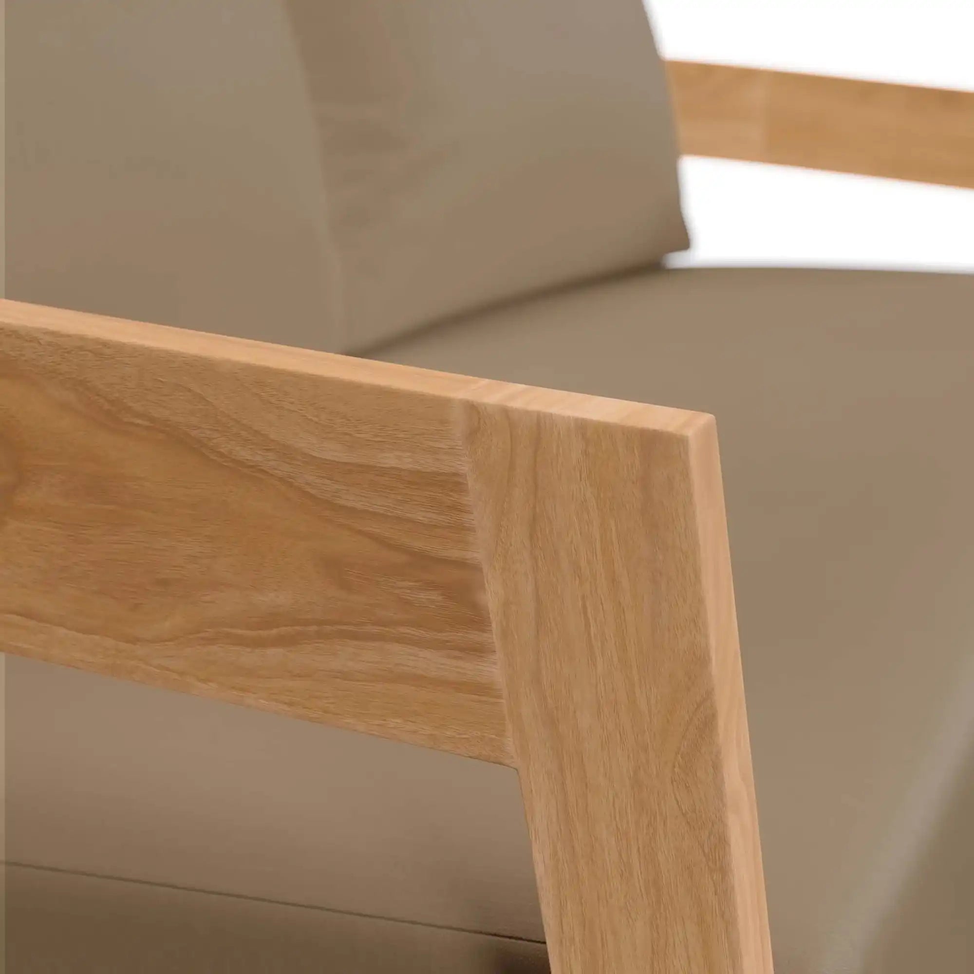 Brisbane Teak Wood Outdoor Patio Loveseat by Modway - Best Buy Furniture