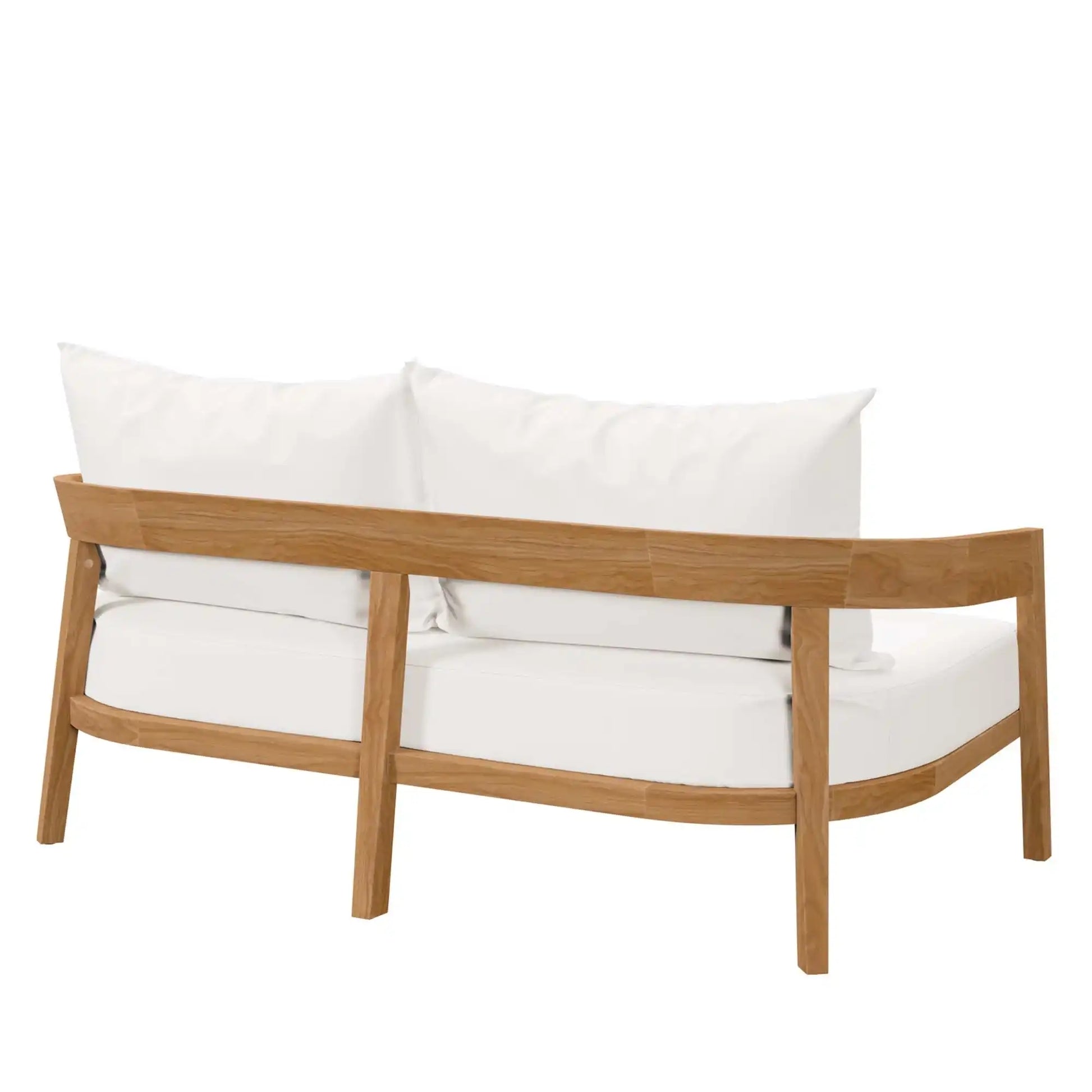 Brisbane Teak Wood Outdoor Patio Loveseat by Modway - Best Buy Furniture