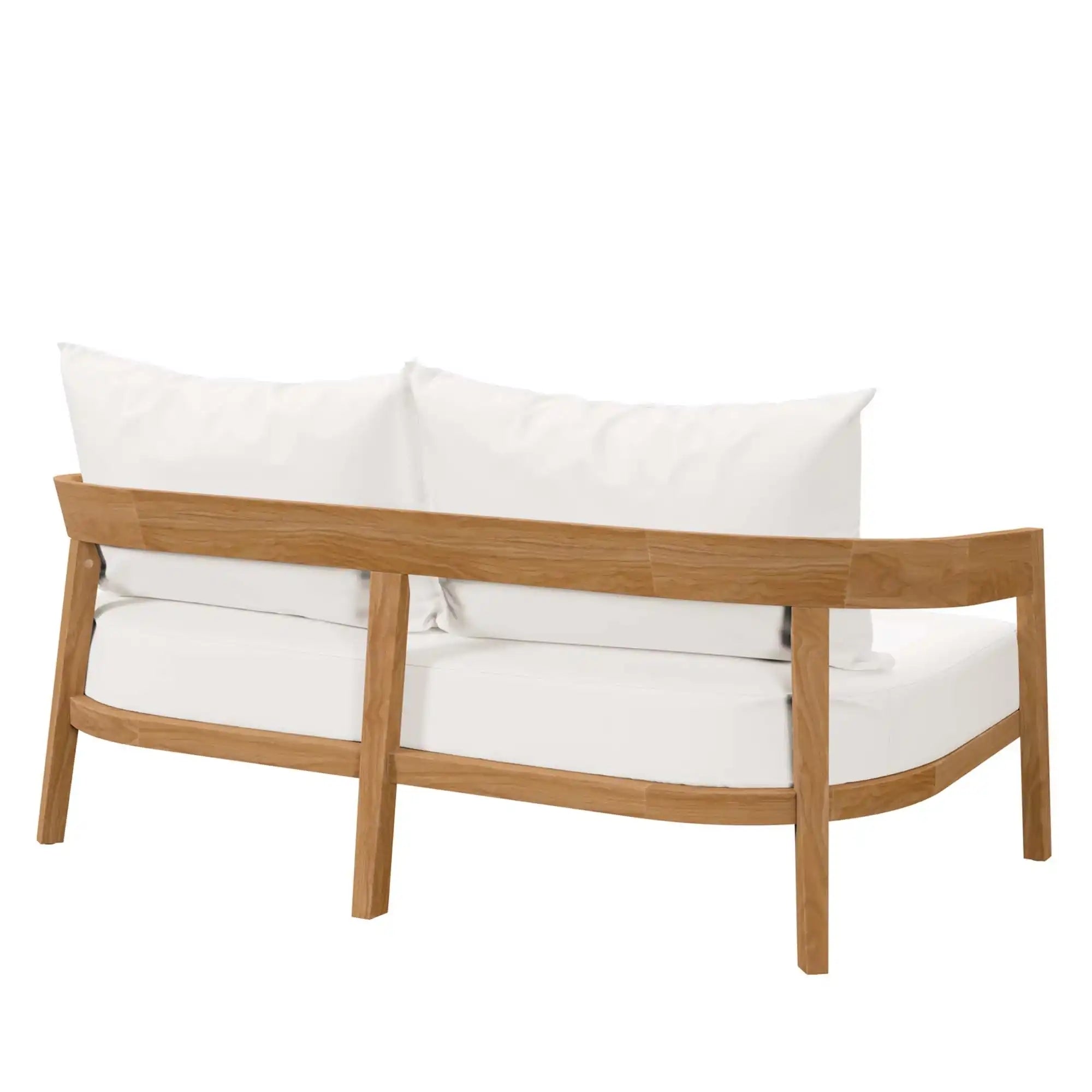 Brisbane Teak Wood Outdoor Patio Loveseat by Modway - Best Buy Furniture