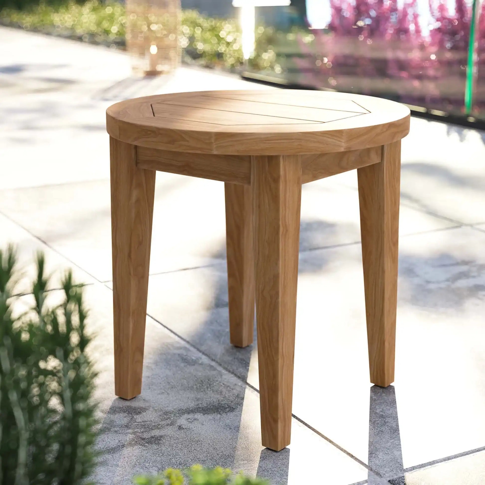 Brisbane Teak Wood Outdoor Patio Side Table by Modway - Best Buy Furniture