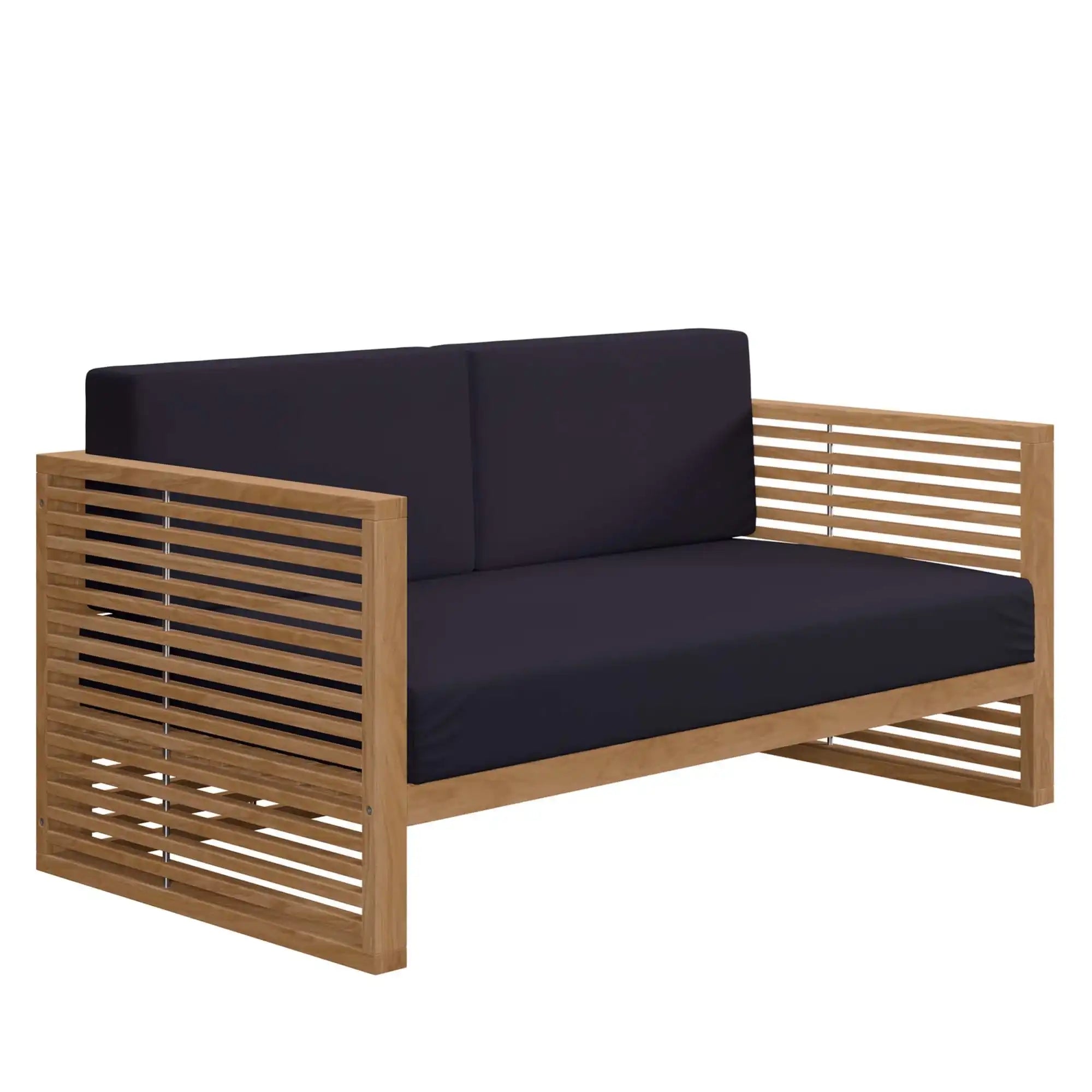 Carlsbad Teak Wood Outdoor Patio Loveseat by Modway - Best Buy Furniture