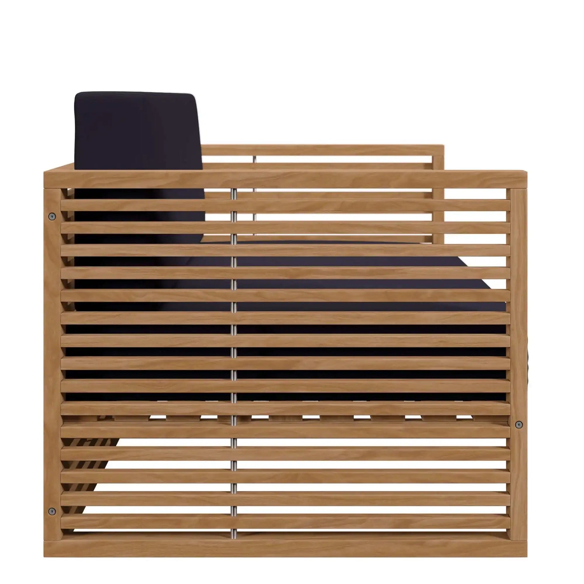 Carlsbad Teak Wood Outdoor Patio Loveseat by Modway - Best Buy Furniture
