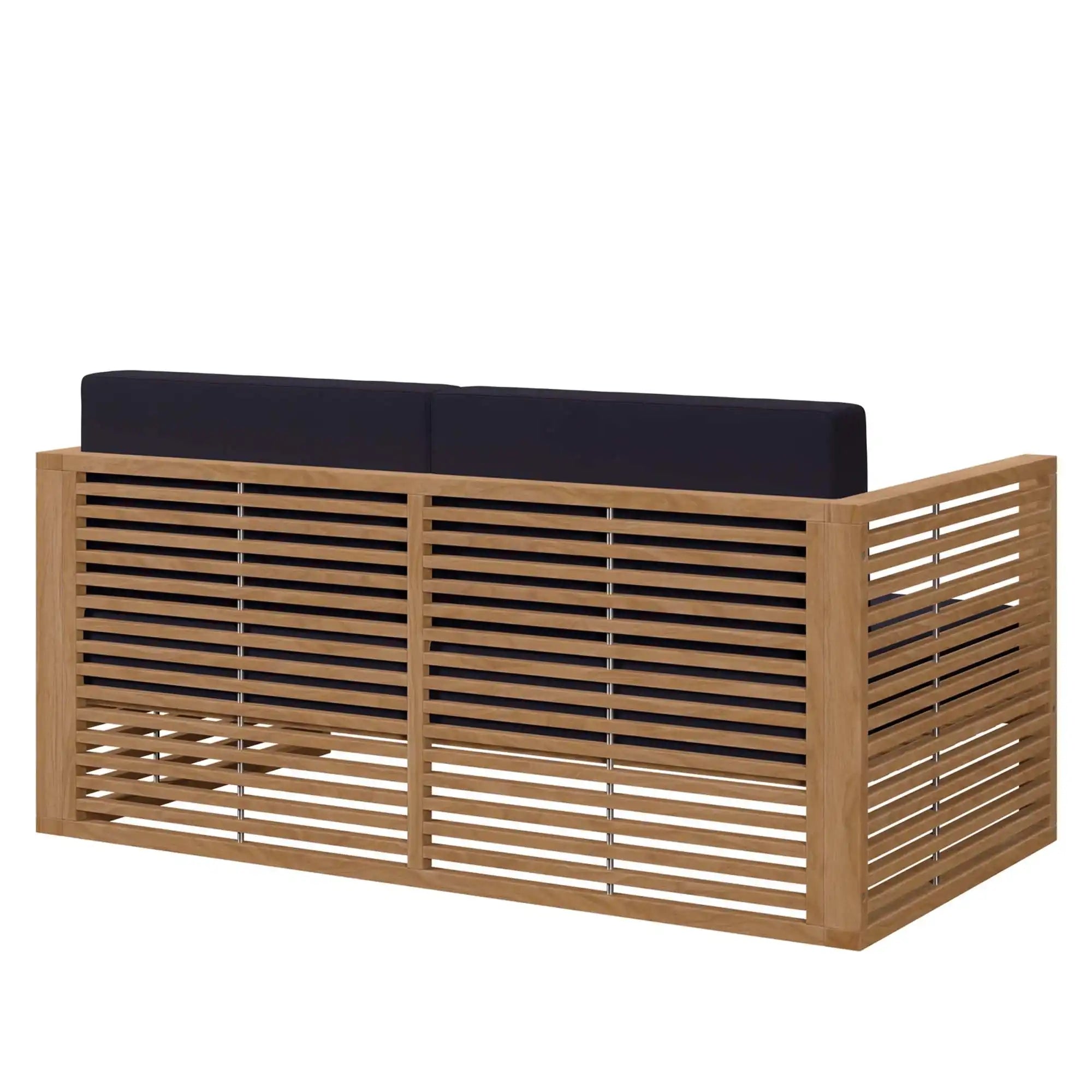 Carlsbad Teak Wood Outdoor Patio Loveseat by Modway - Best Buy Furniture