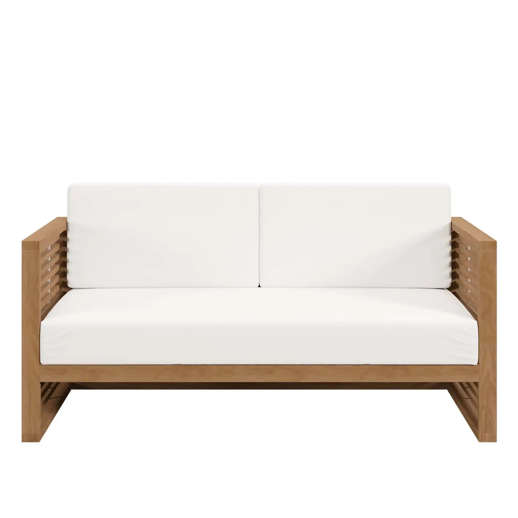 Carlsbad Teak Wood Outdoor Patio Loveseat by Modway - Best Buy Furniture