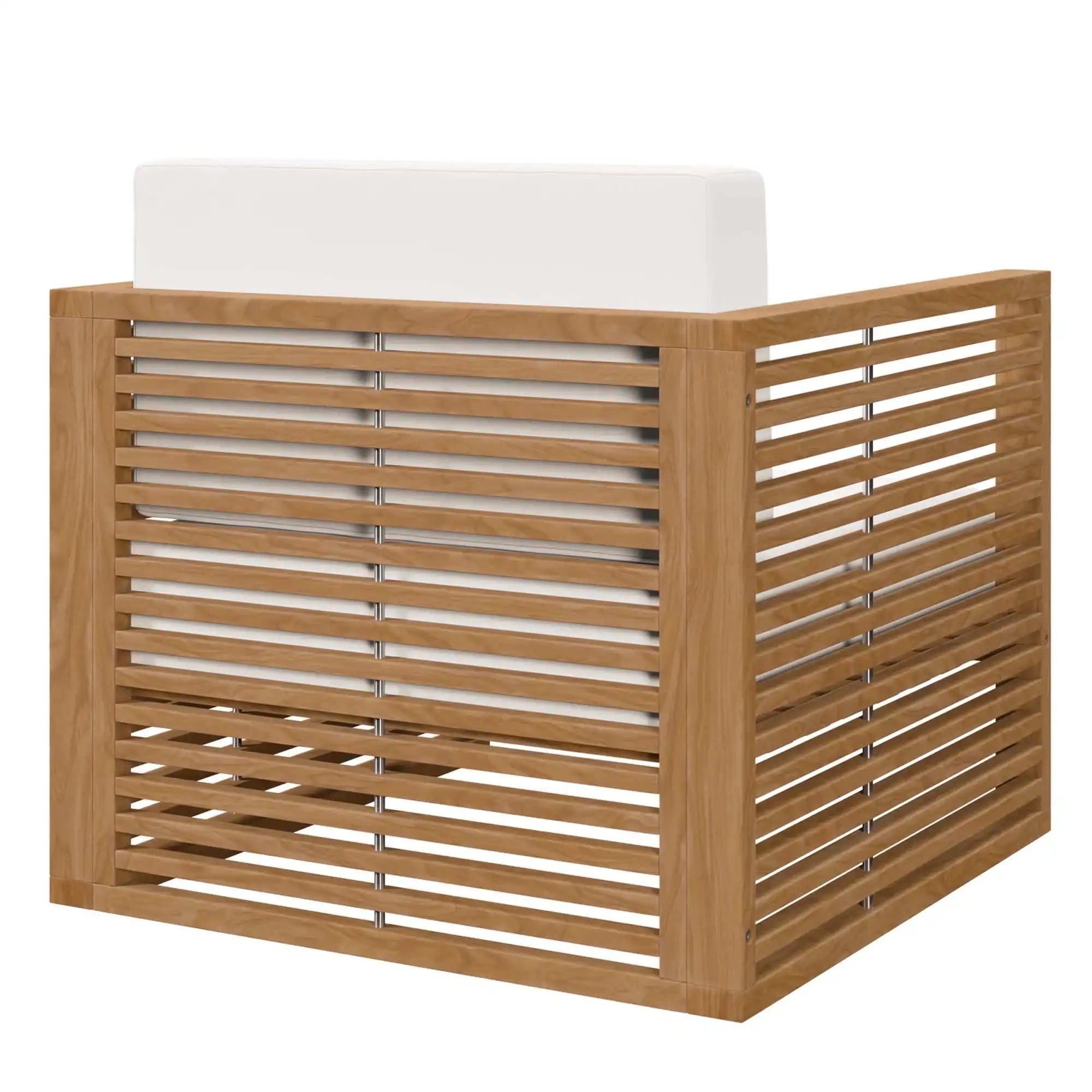 Carlsbad Teak Wood Outdoor Patio Armchair by Modway - Best Buy Furniture
