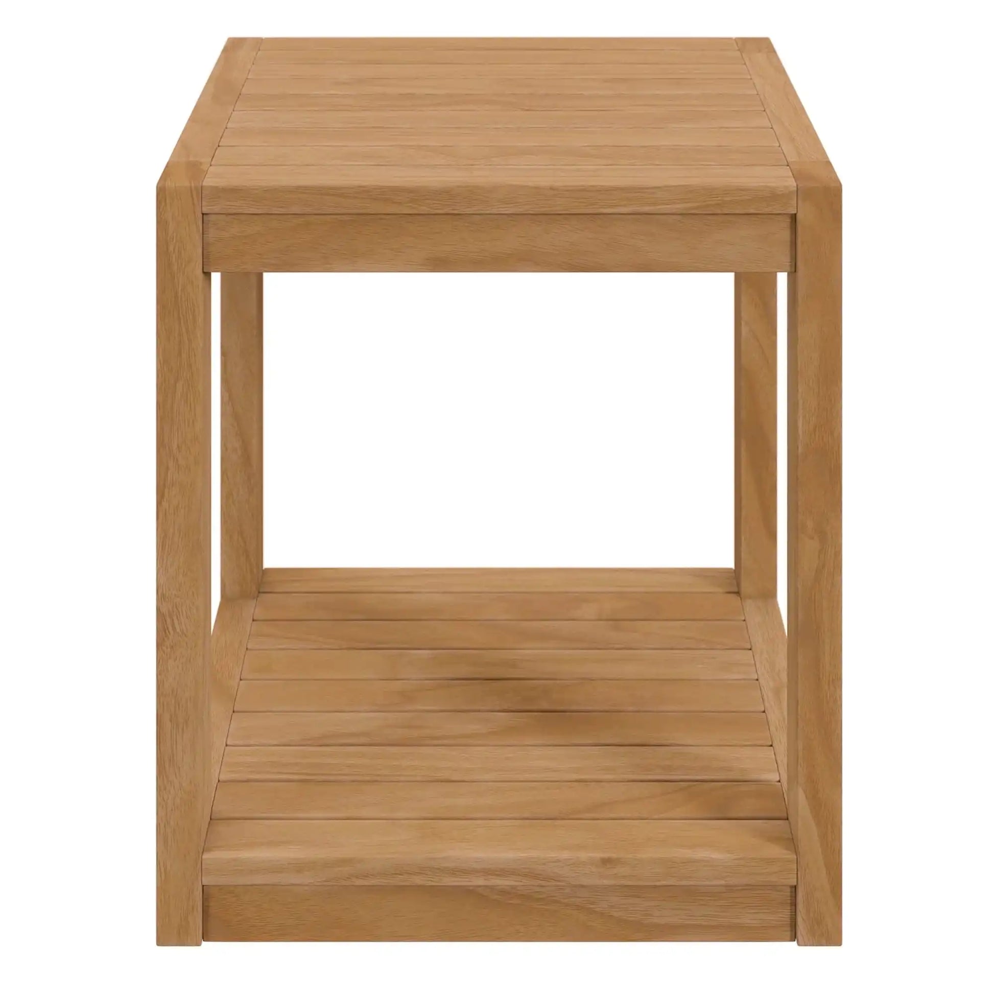 Carlsbad Teak Wood Outdoor Patio Side Table by Modway - Best Buy Furniture