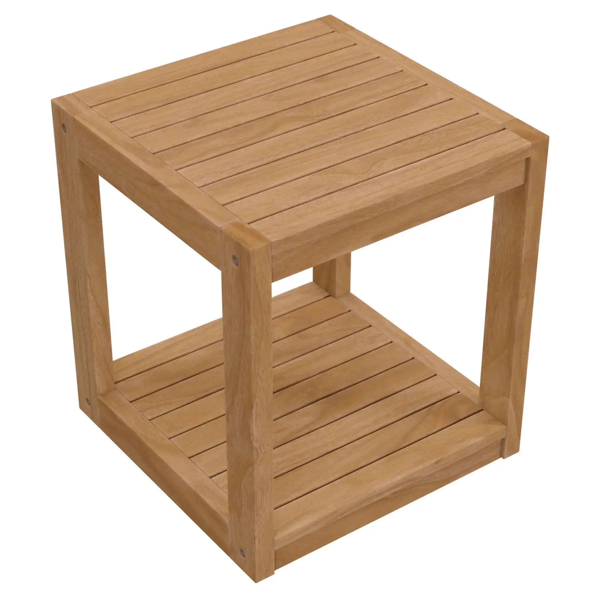 Carlsbad Teak Wood Outdoor Patio Side Table by Modway - Best Buy Furniture