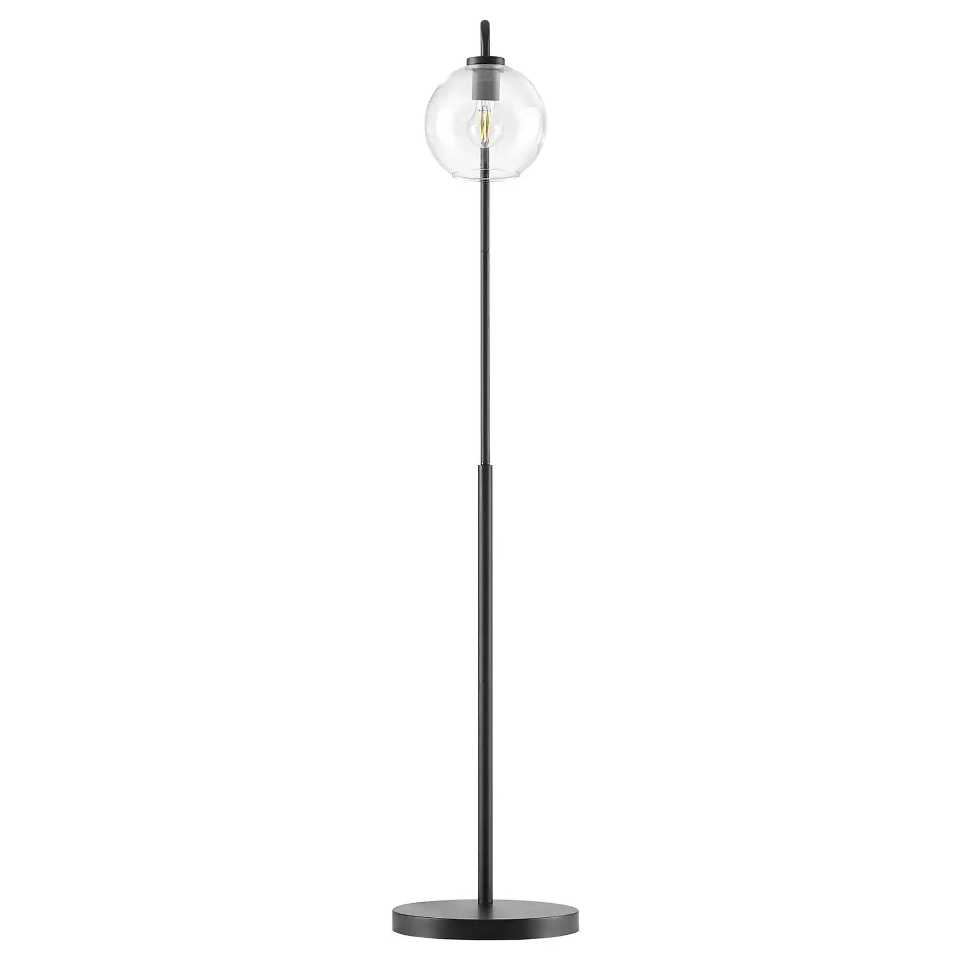 Silo Glass Globe Glass and Metal Floor Lamp by Modway - Best Buy Furniture