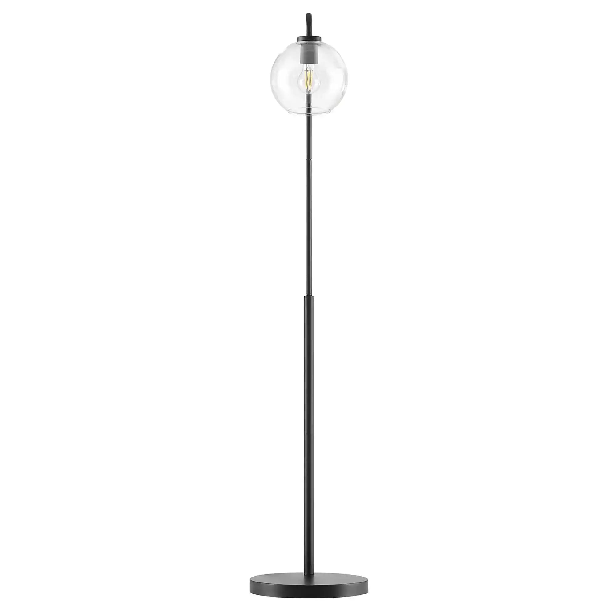 Silo Glass Globe Glass and Metal Floor Lamp by Modway - Best Buy Furniture