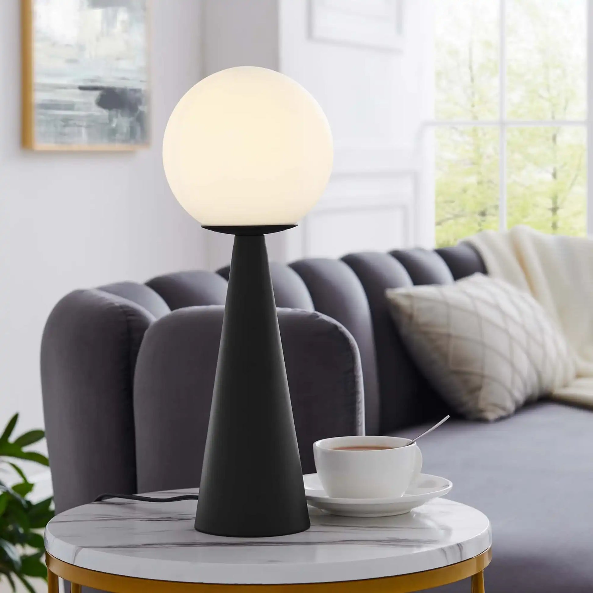 Apex Glass Globe Glass Table Lamp by Modway - Best Buy Furniture