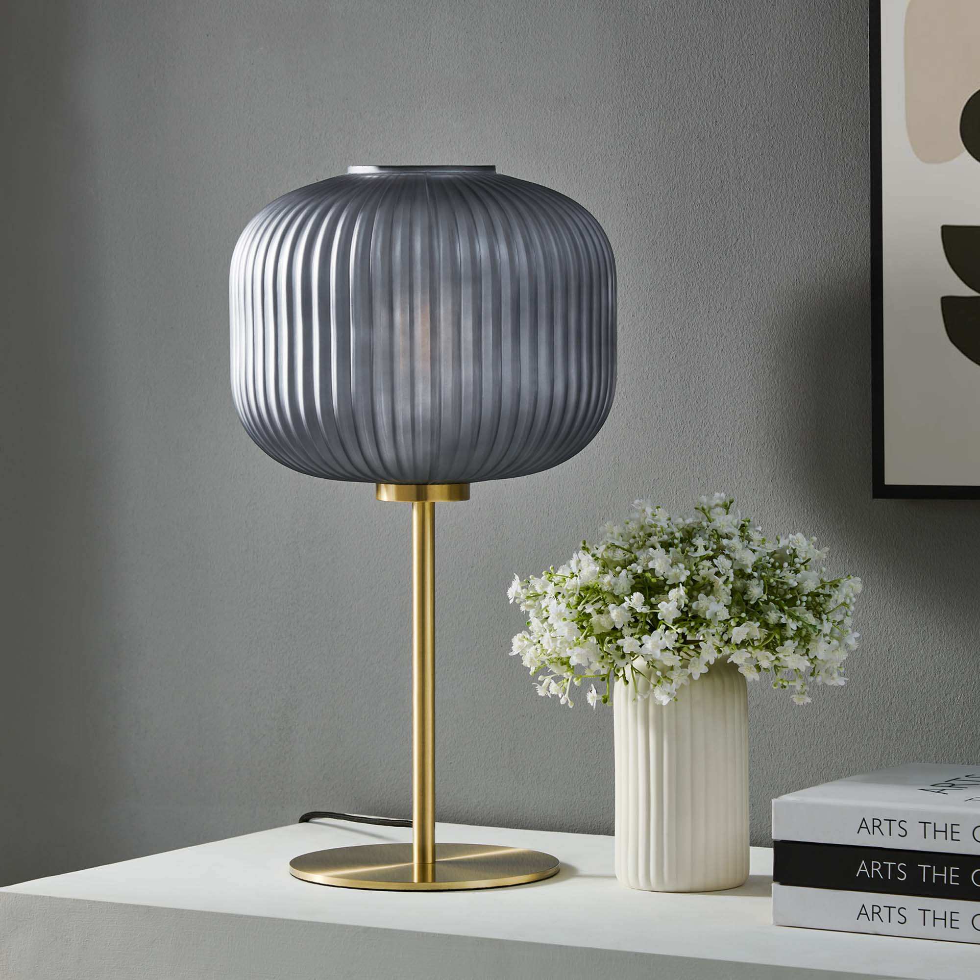 Reprise Glass Sphere Glass and Metal Table Lamp by Modway - Best Buy Furniture
