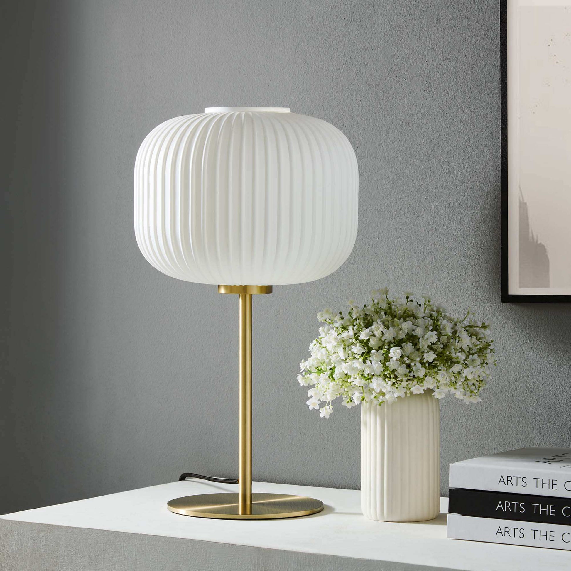 Reprise Glass Sphere Glass and Metal Table Lamp by Modway - Best Buy Furniture