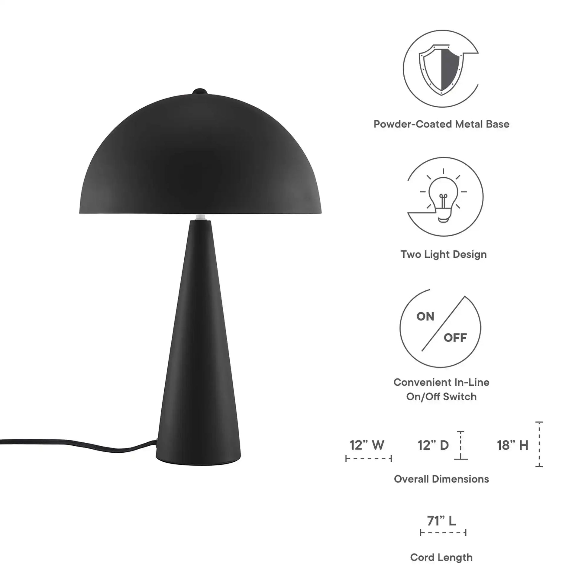 Selena Metal Table Lamp by Modway - Best Buy Furniture