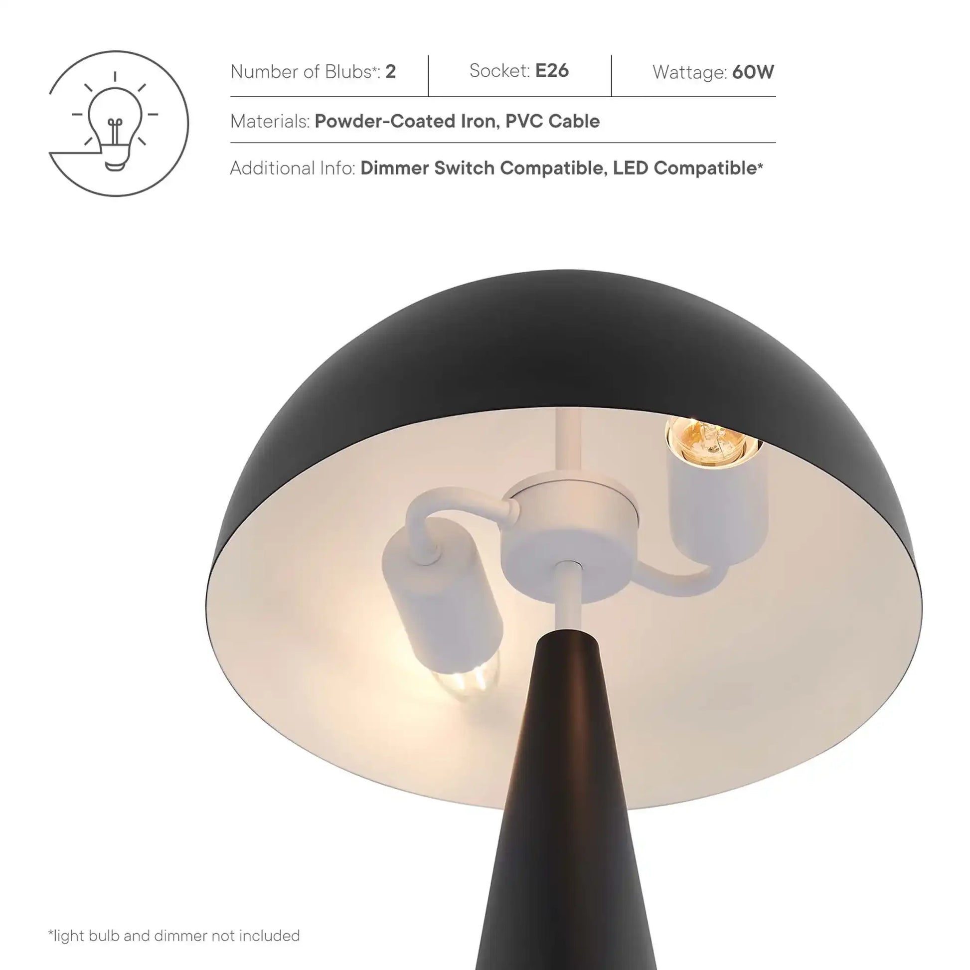 Selena Metal Table Lamp by Modway - Best Buy Furniture