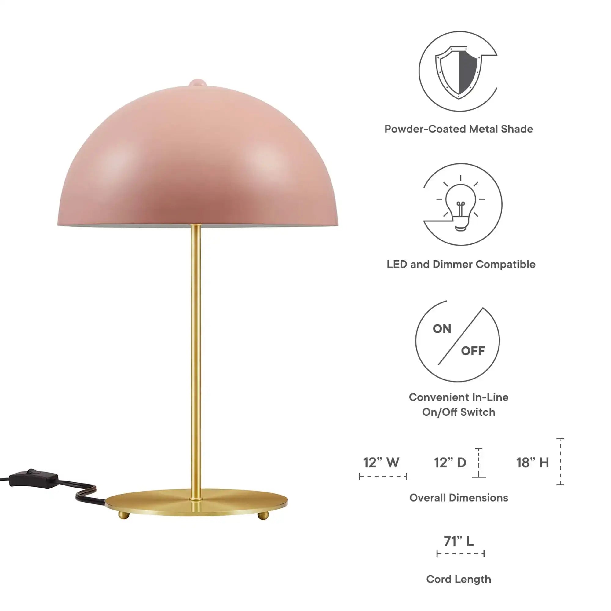 Ideal Metal Table Lamp by Modway - Best Buy Furniture