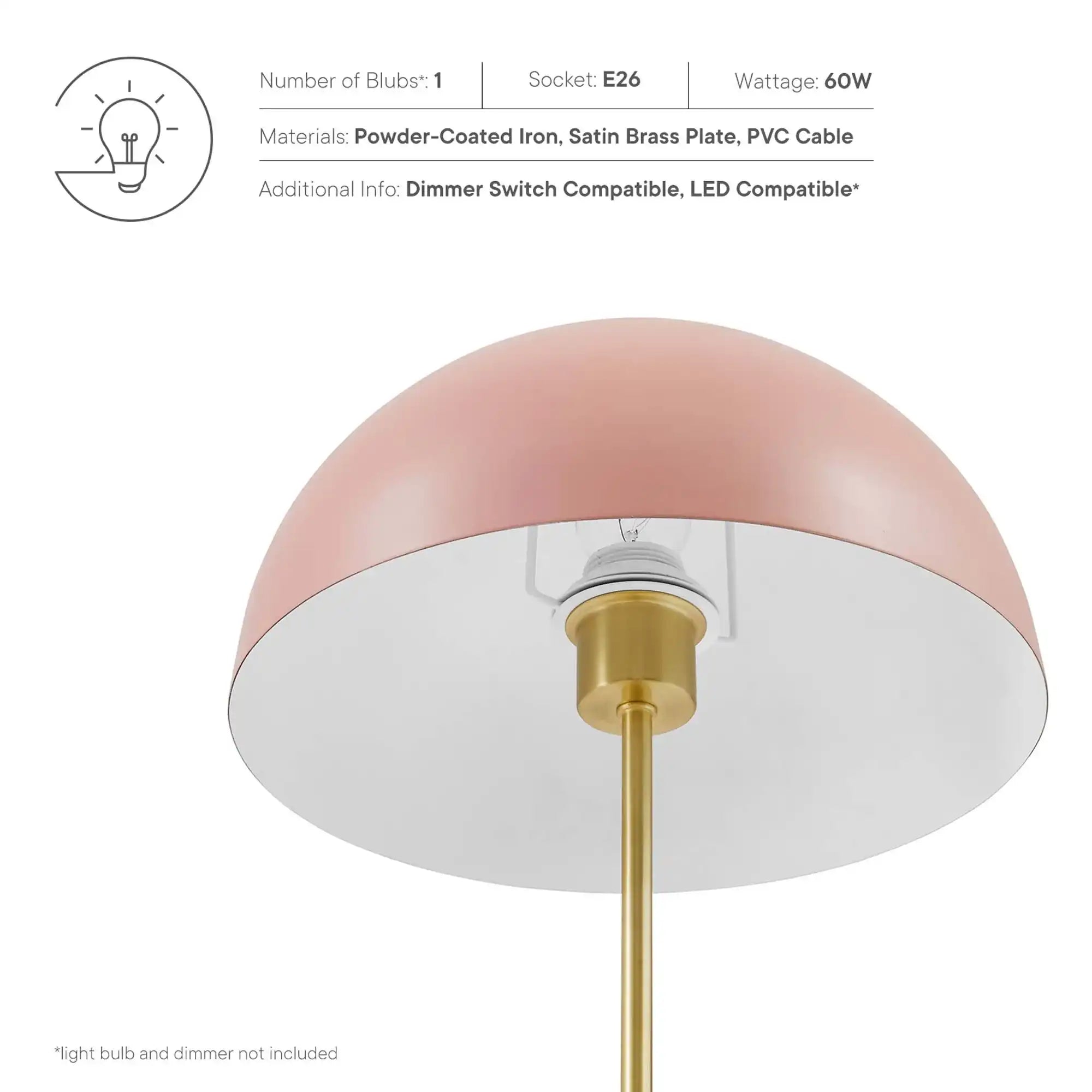 Ideal Metal Table Lamp by Modway - Best Buy Furniture