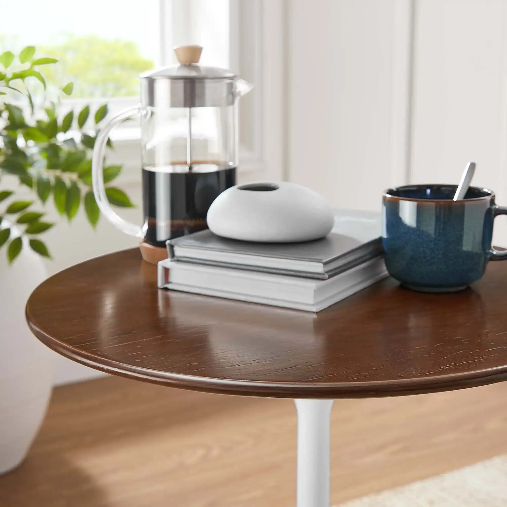 Lippa 20" Round Wood Side Table by Modway - Best Buy Furniture